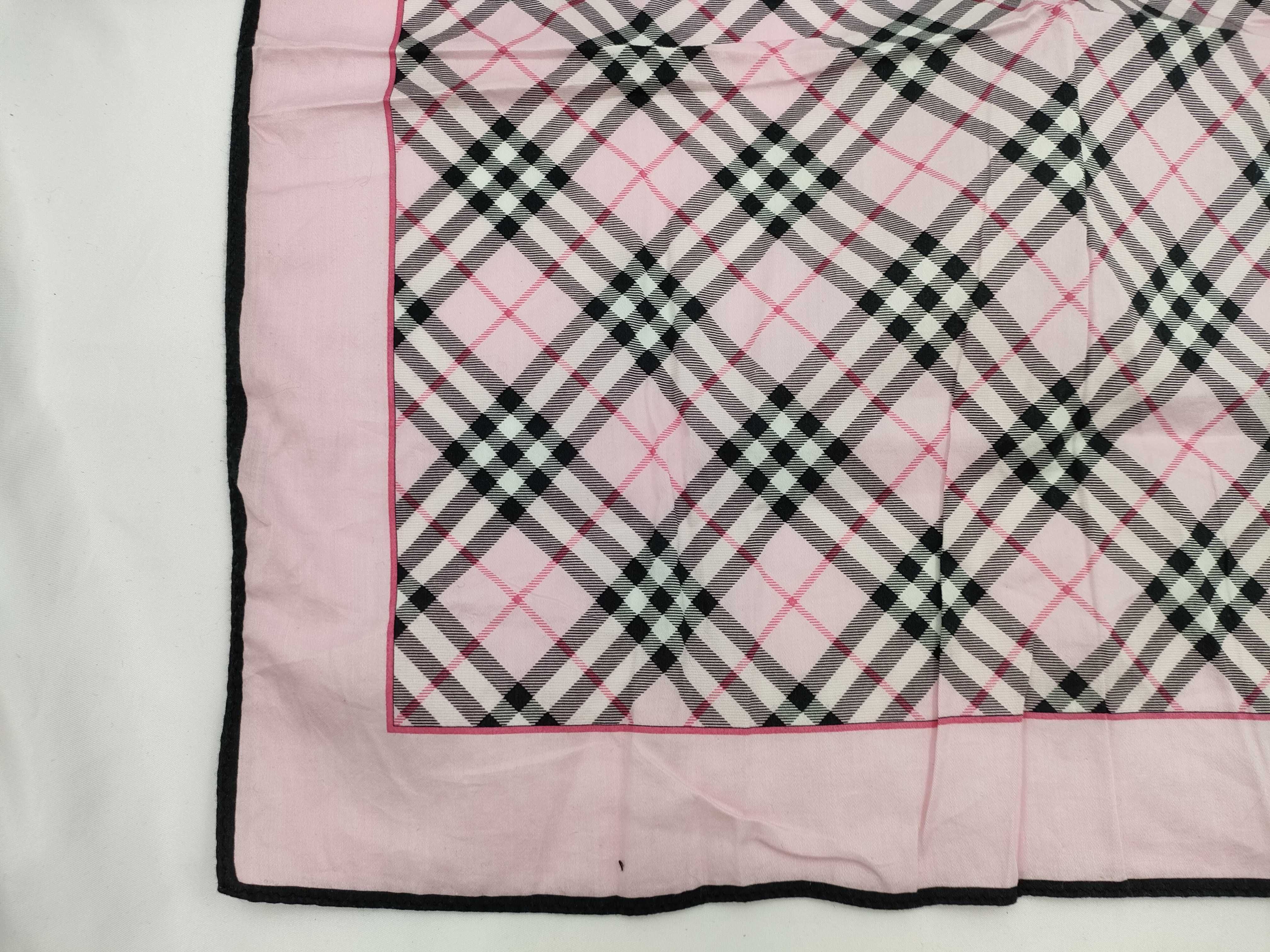 Vintage Burberrys Pink Nova Check Handkerchief