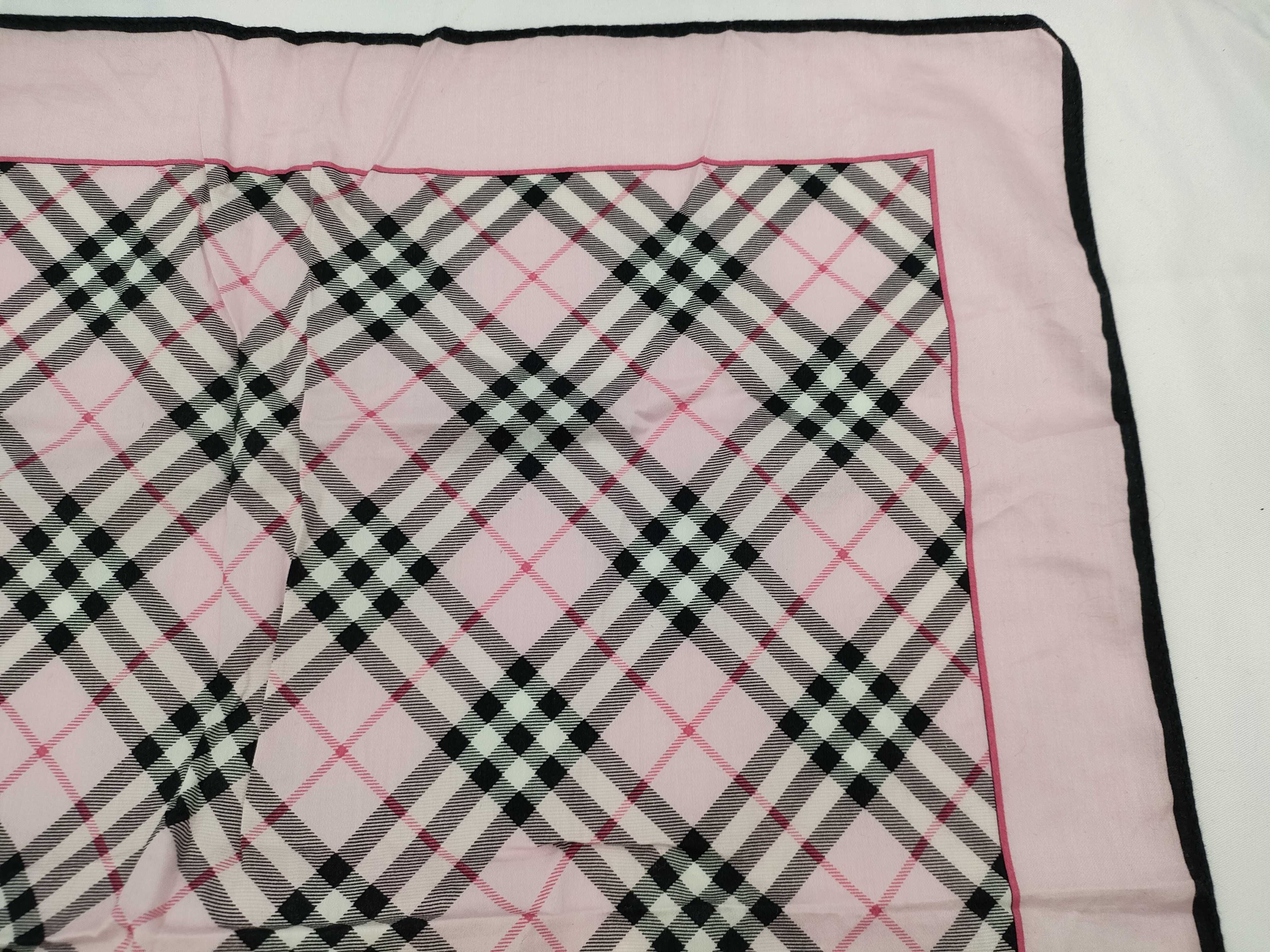 Vintage Burberrys Pink Nova Check Handkerchief