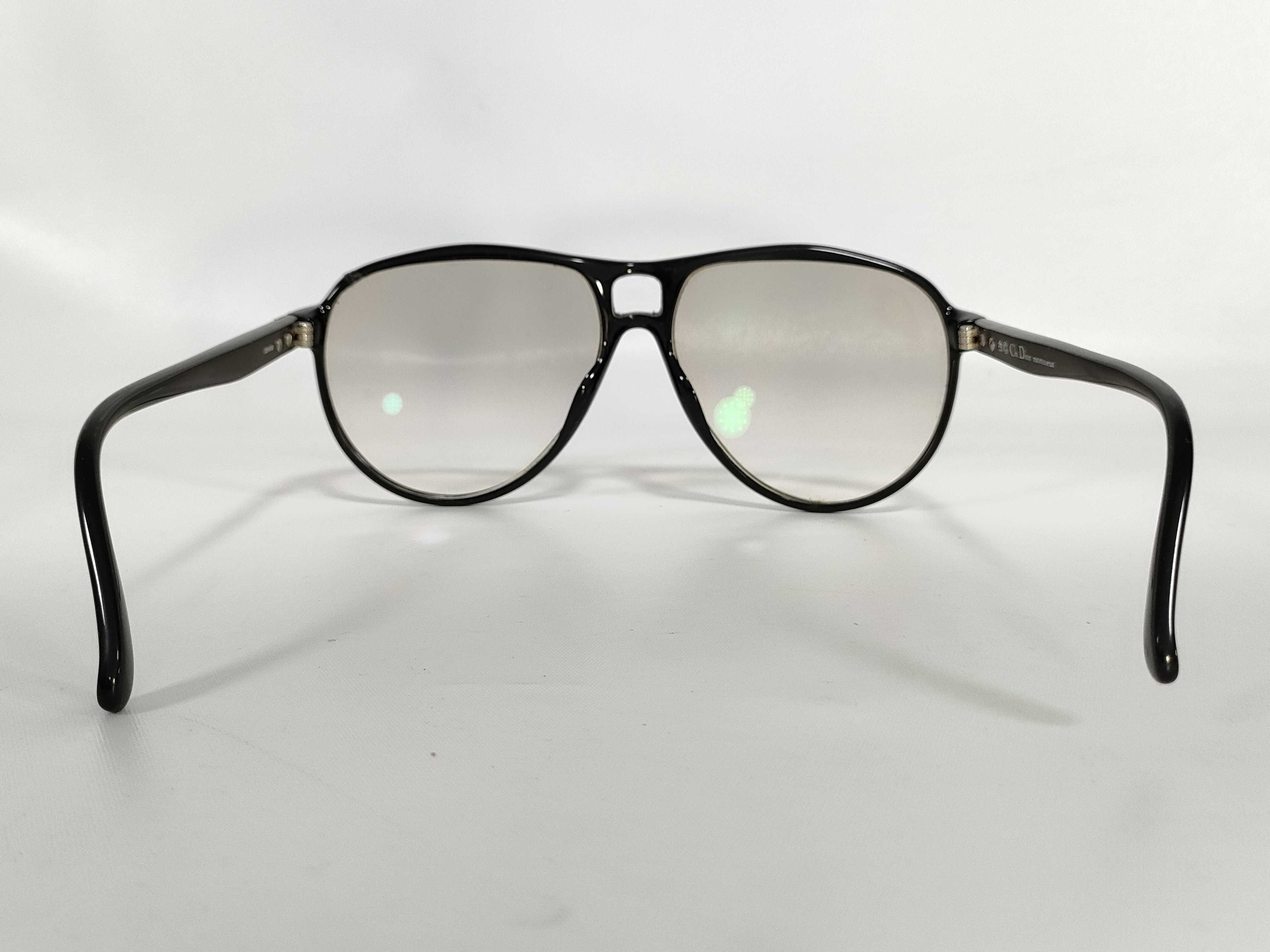 Christian Dior Monsieur Black Optyl Aviator Sunglasses Model 2281A