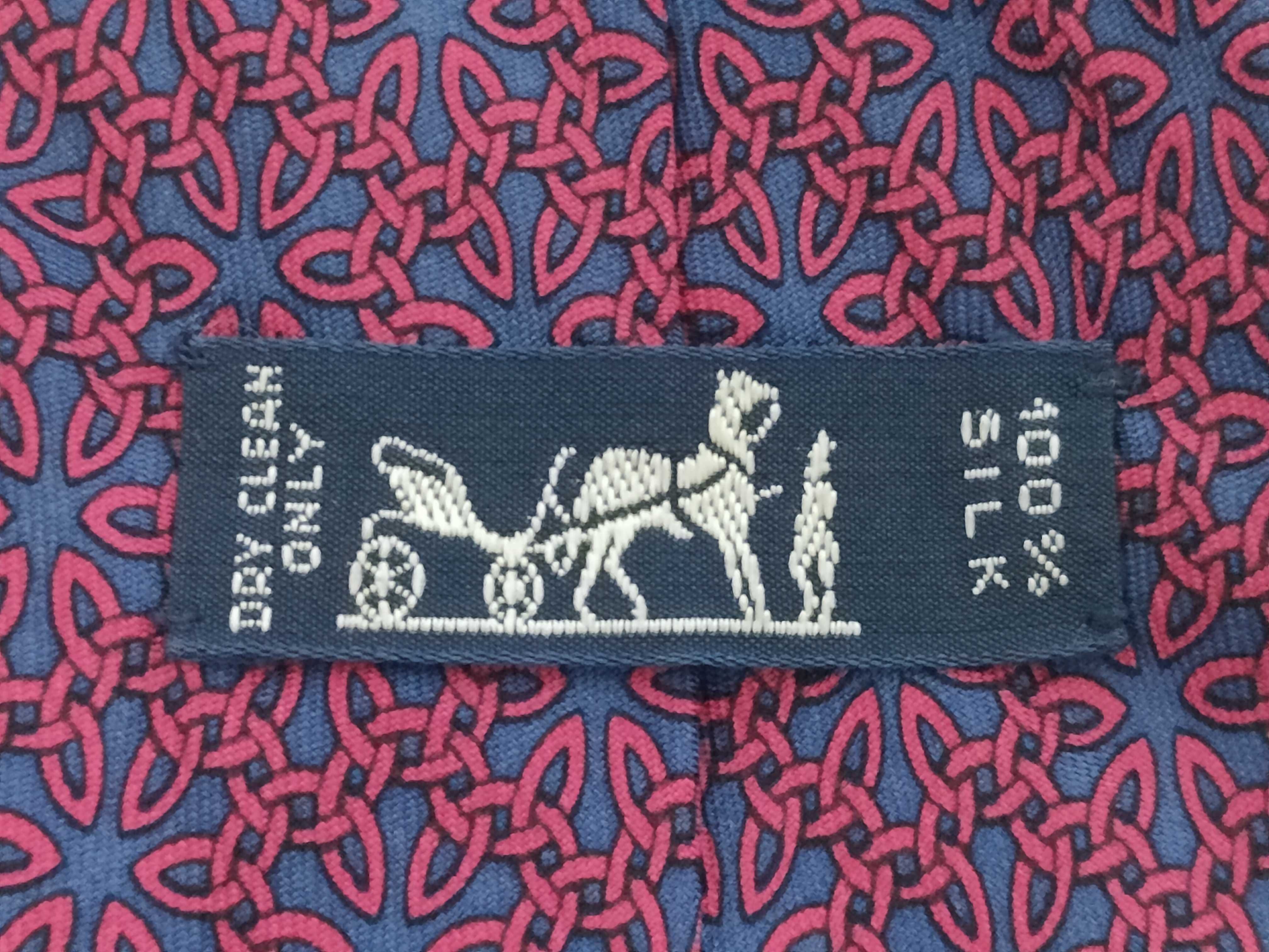 Two Hermes Silk Neckties, Pattern Nos. 7087 and 7474