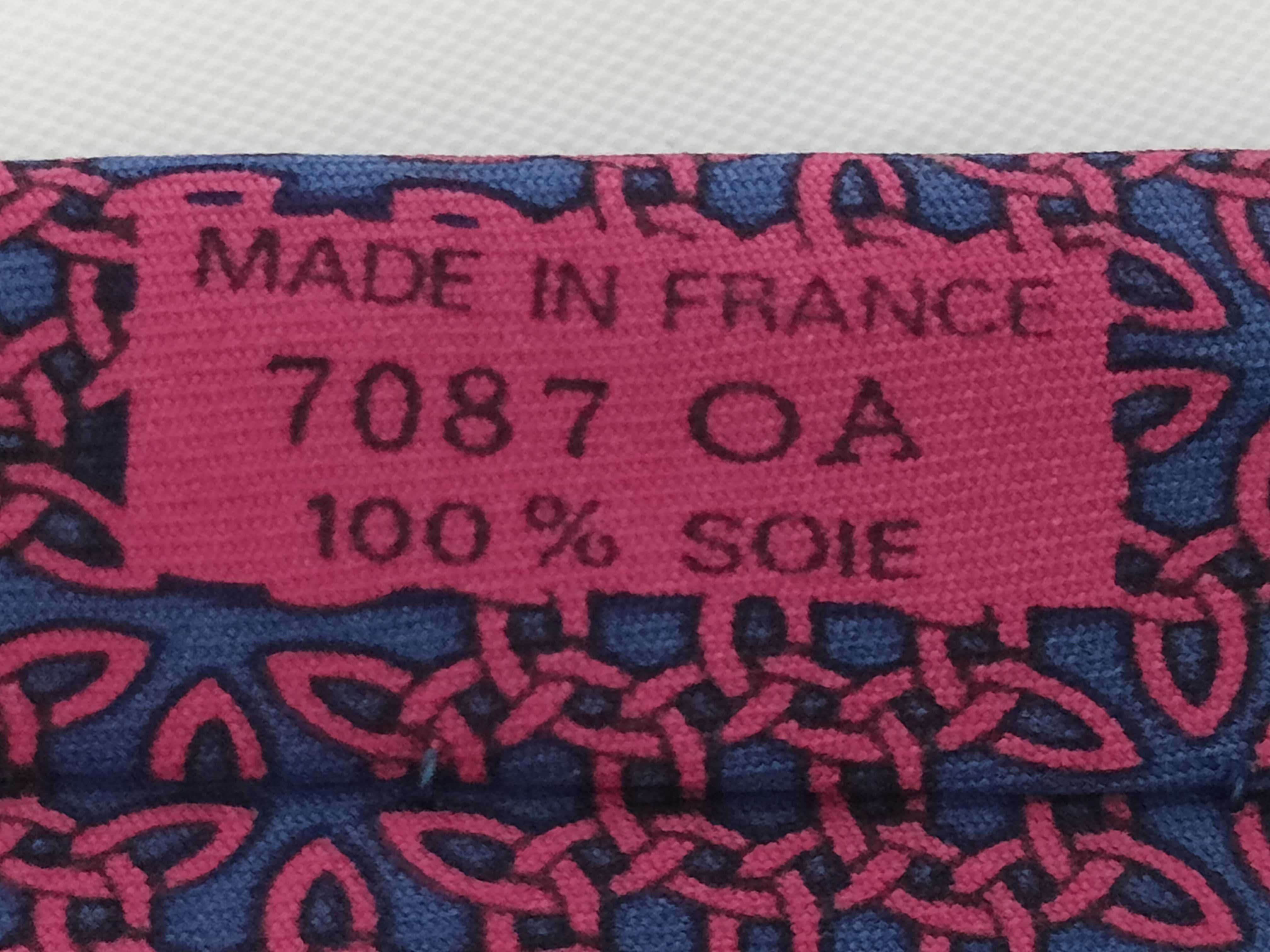 Two Hermes Silk Neckties, Pattern Nos. 7087 and 7474