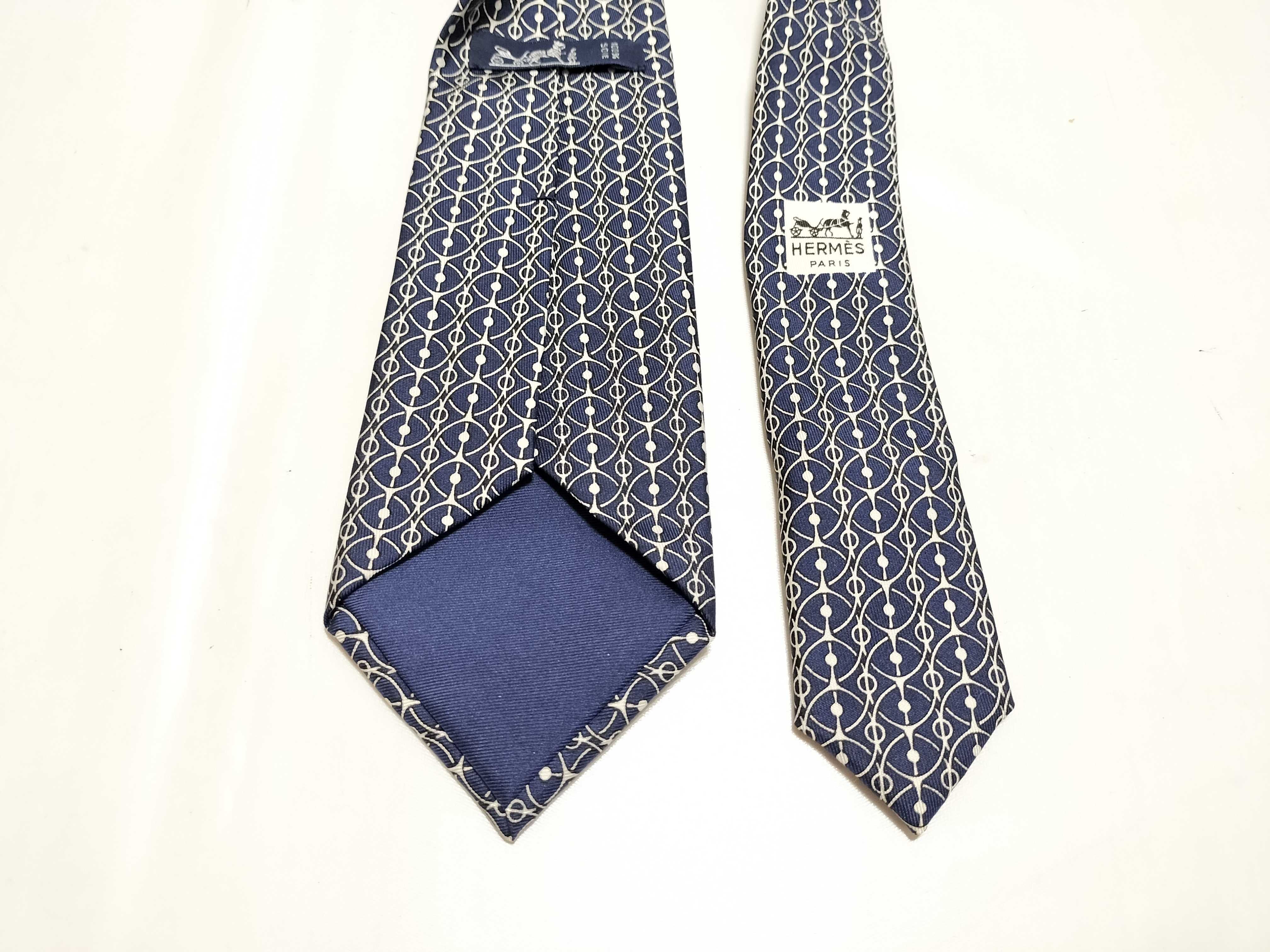 Hermes Silk Geometric Patterned Necktie, 928 HA