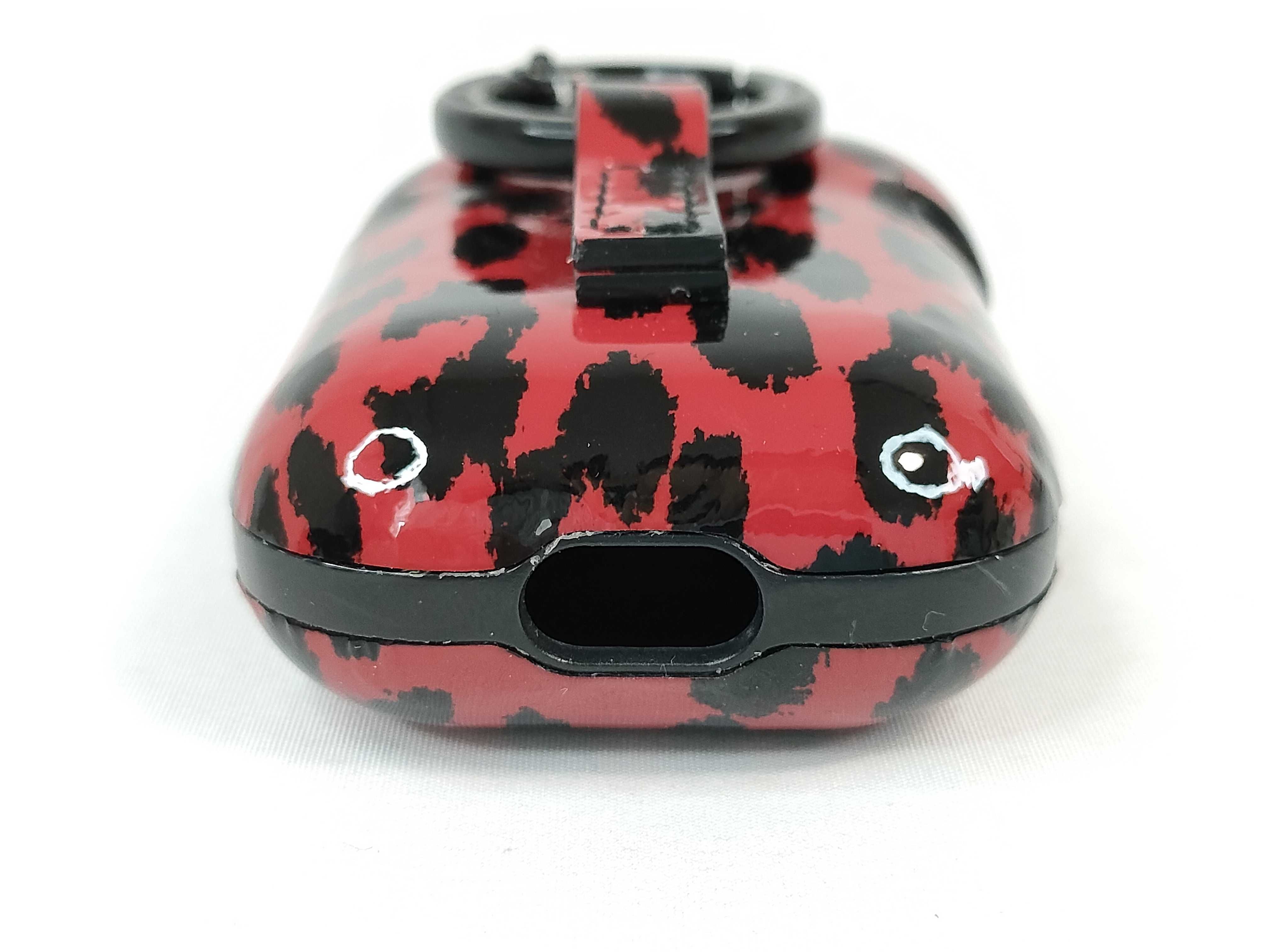 Saint Laurent Red Leopard Print AirPods Case