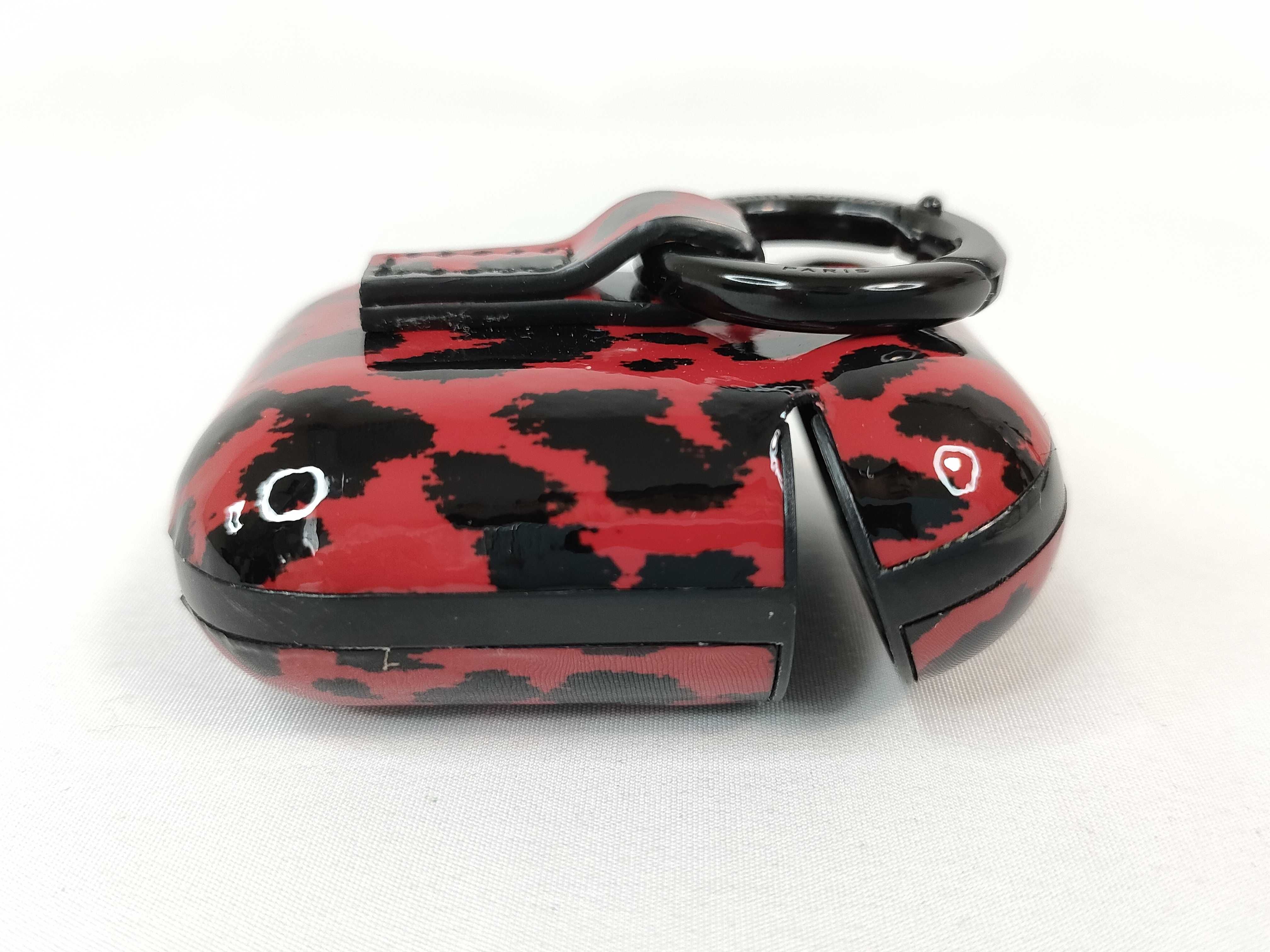 Saint Laurent Red Leopard Print AirPods Case