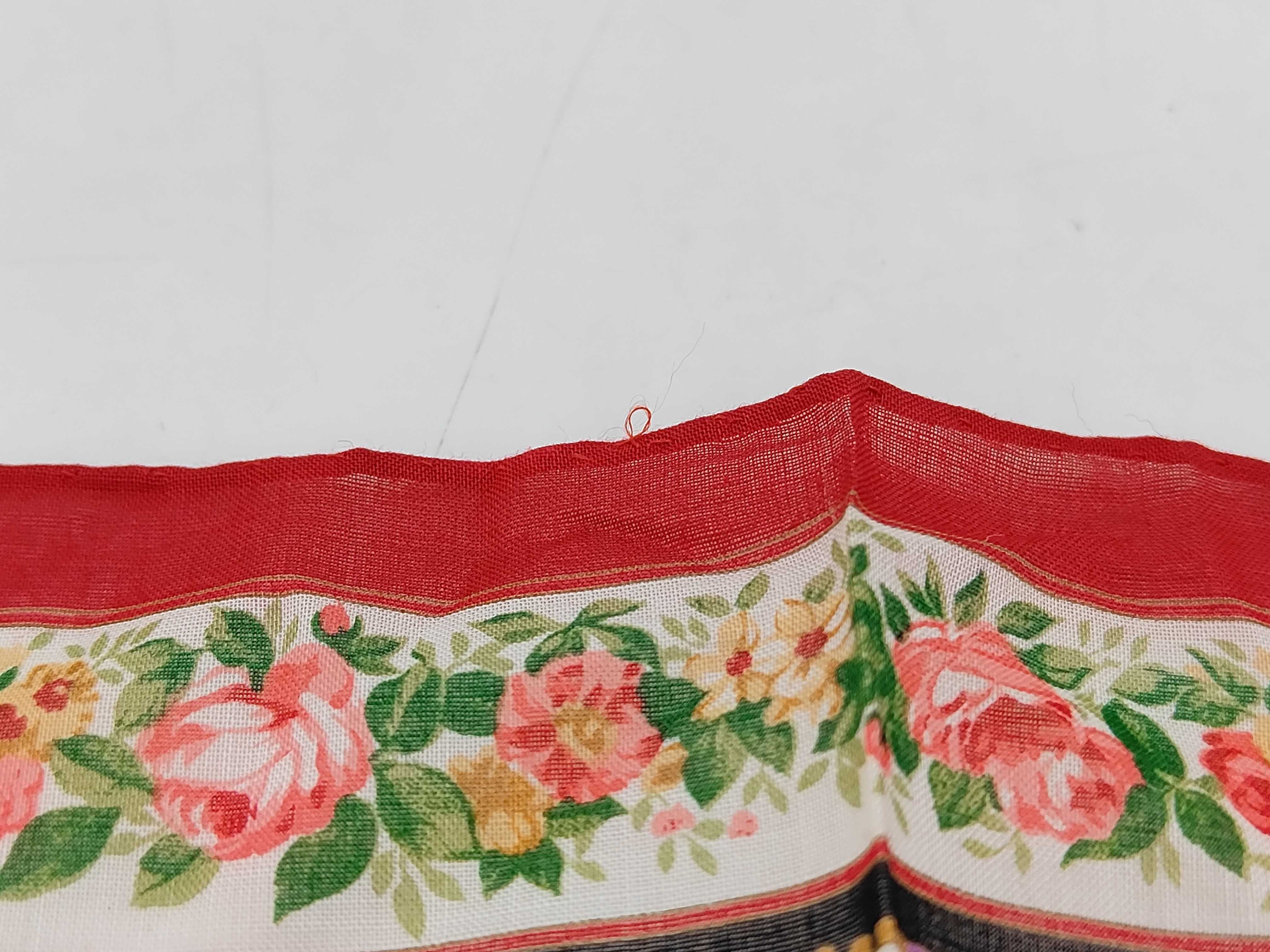 Yves Saint Laurent Paisley and Floral Cotton Scarf