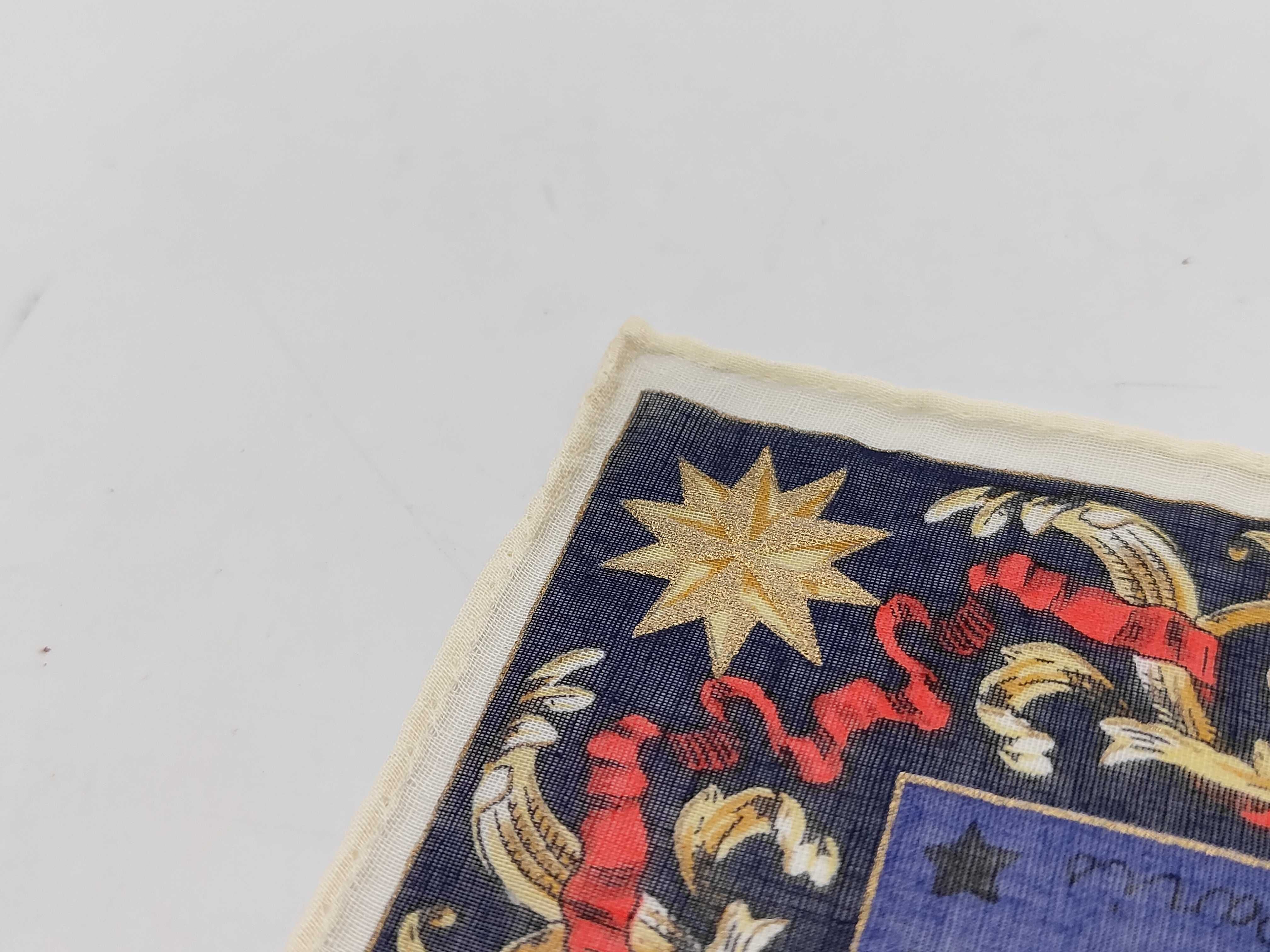 Celine Paris Celestial and Heraldic Motif Cotton Scarf
