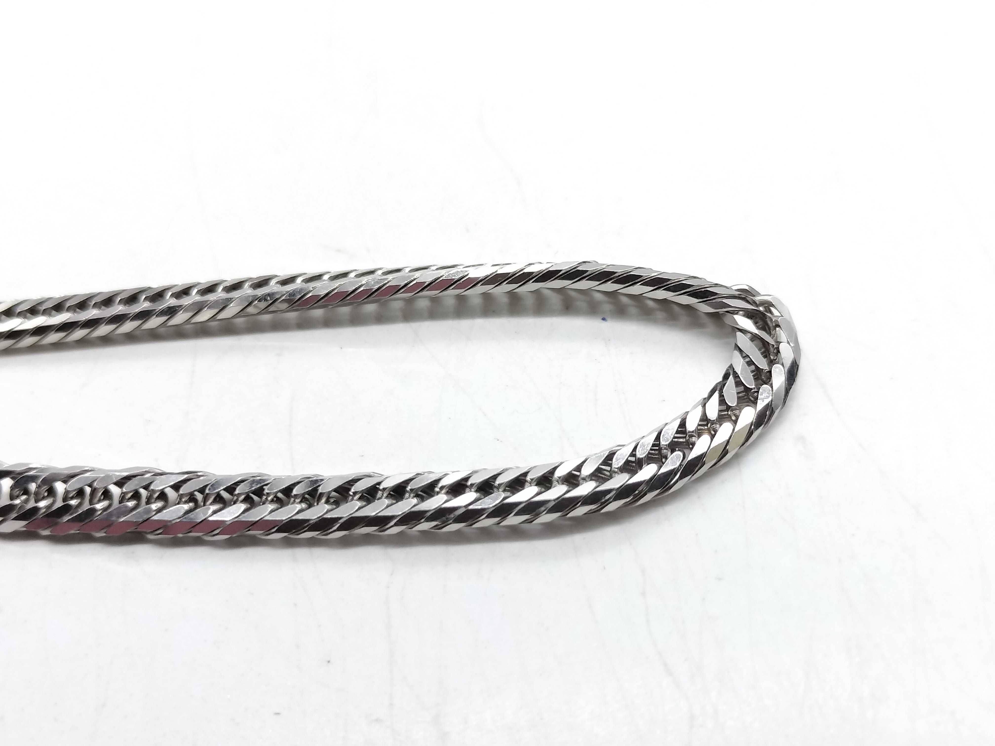Platinum Pt850 8-Sided Triple Kihei Cuban Link Necklace 30.8g