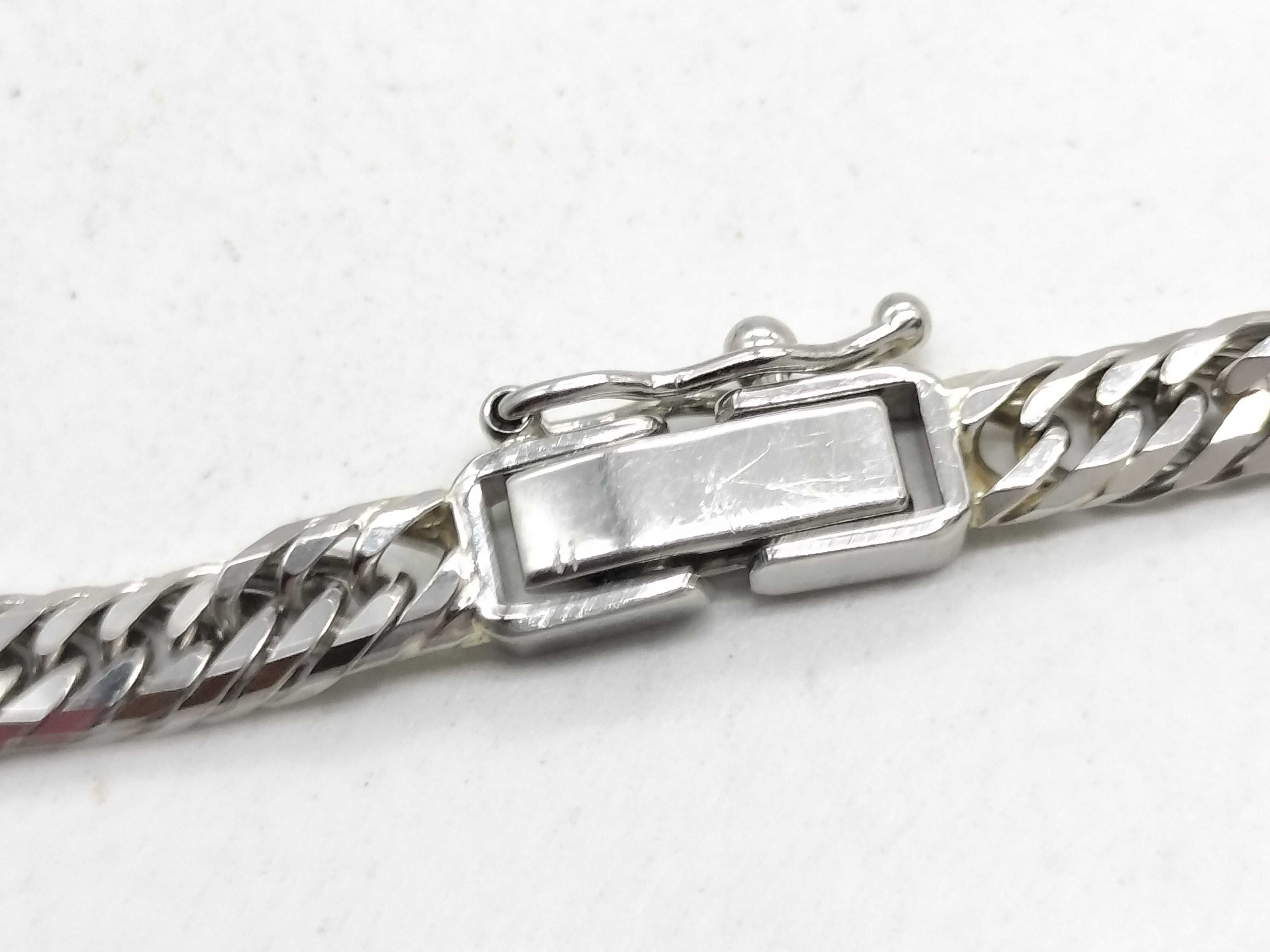 Platinum Pt850 8-Sided Triple Kihei Cuban Link Necklace 30.8g
