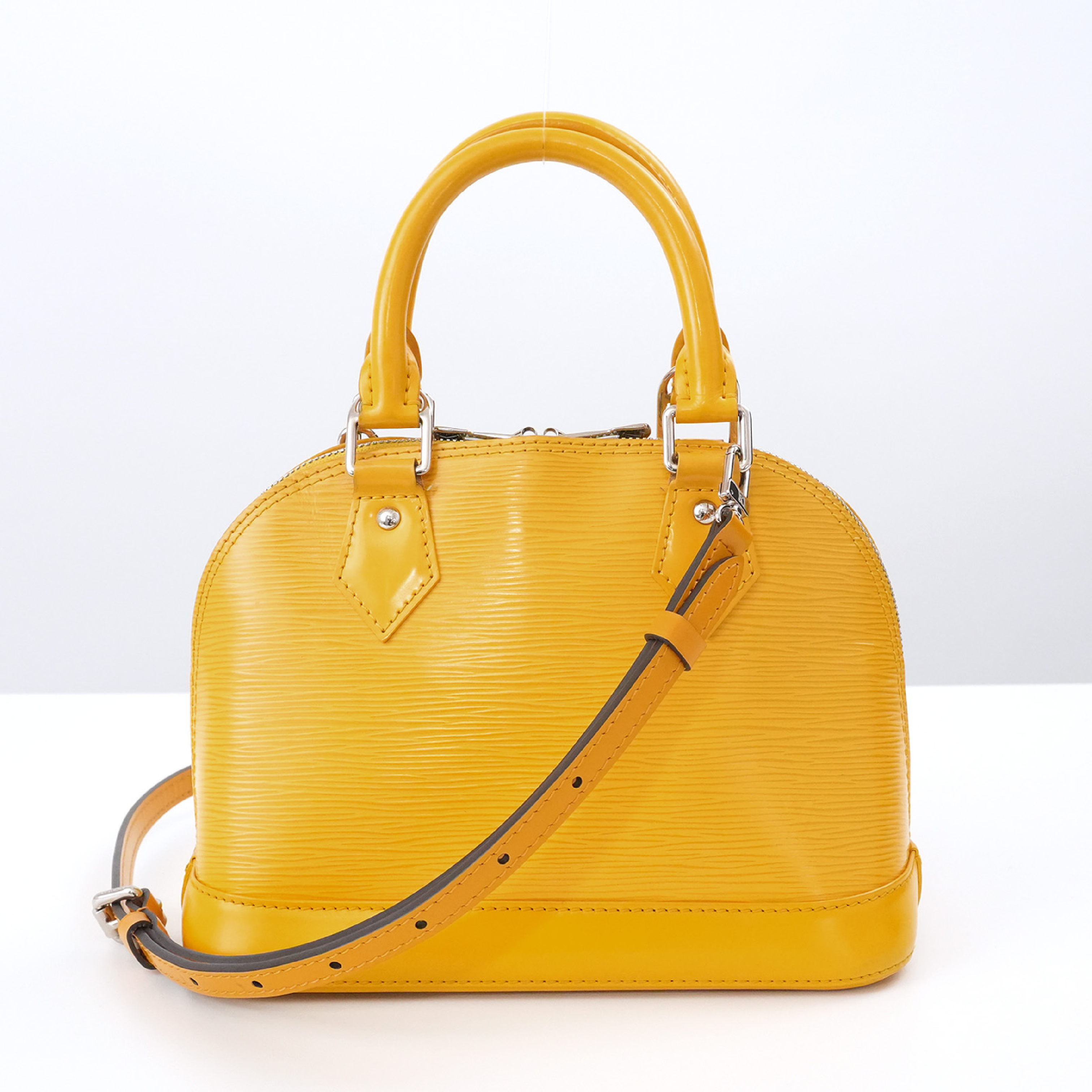 Louis Vuitton Epi Alma BB M40866 Citron 2-Way Handbag