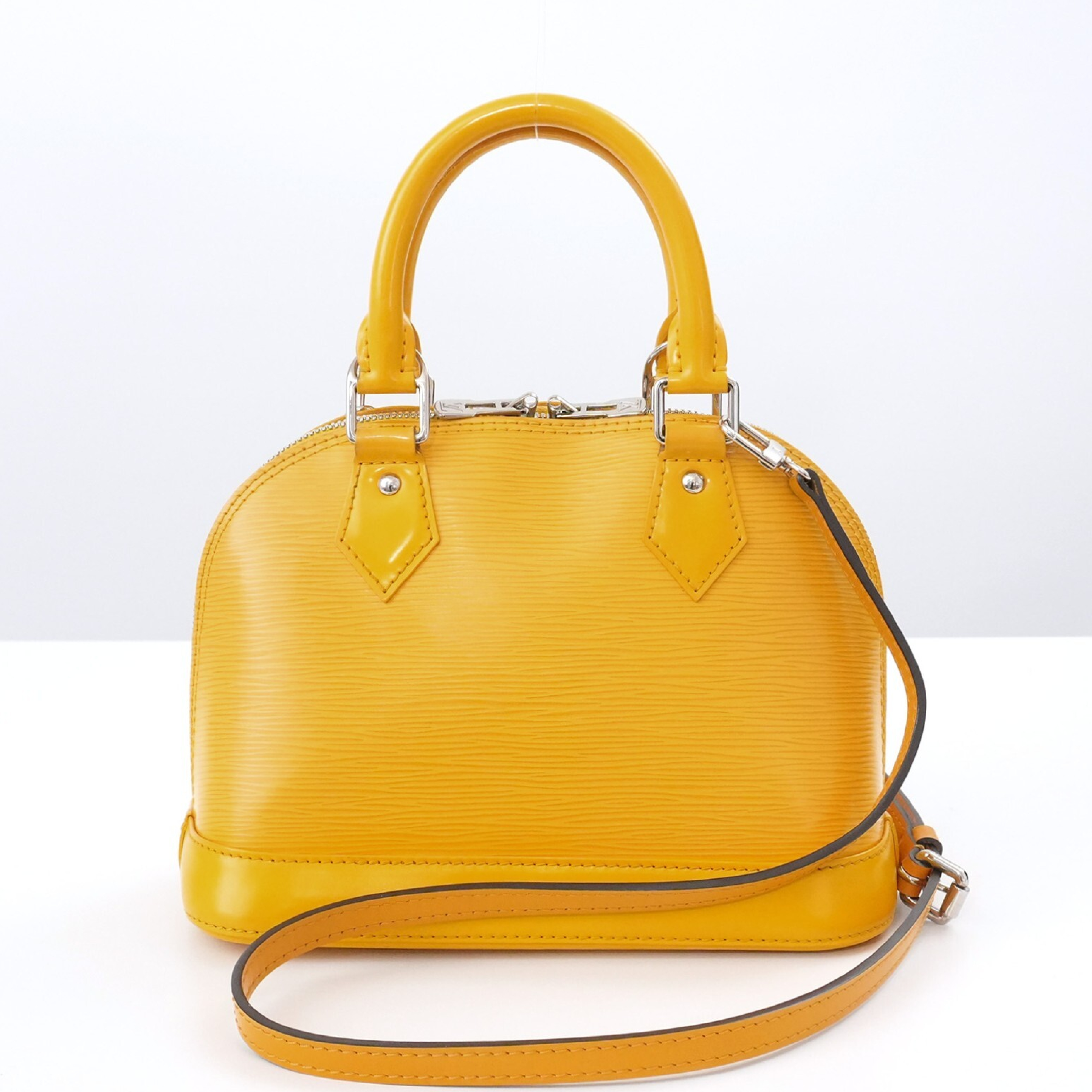 Louis Vuitton Epi Alma BB M40866 Citron 2-Way Handbag