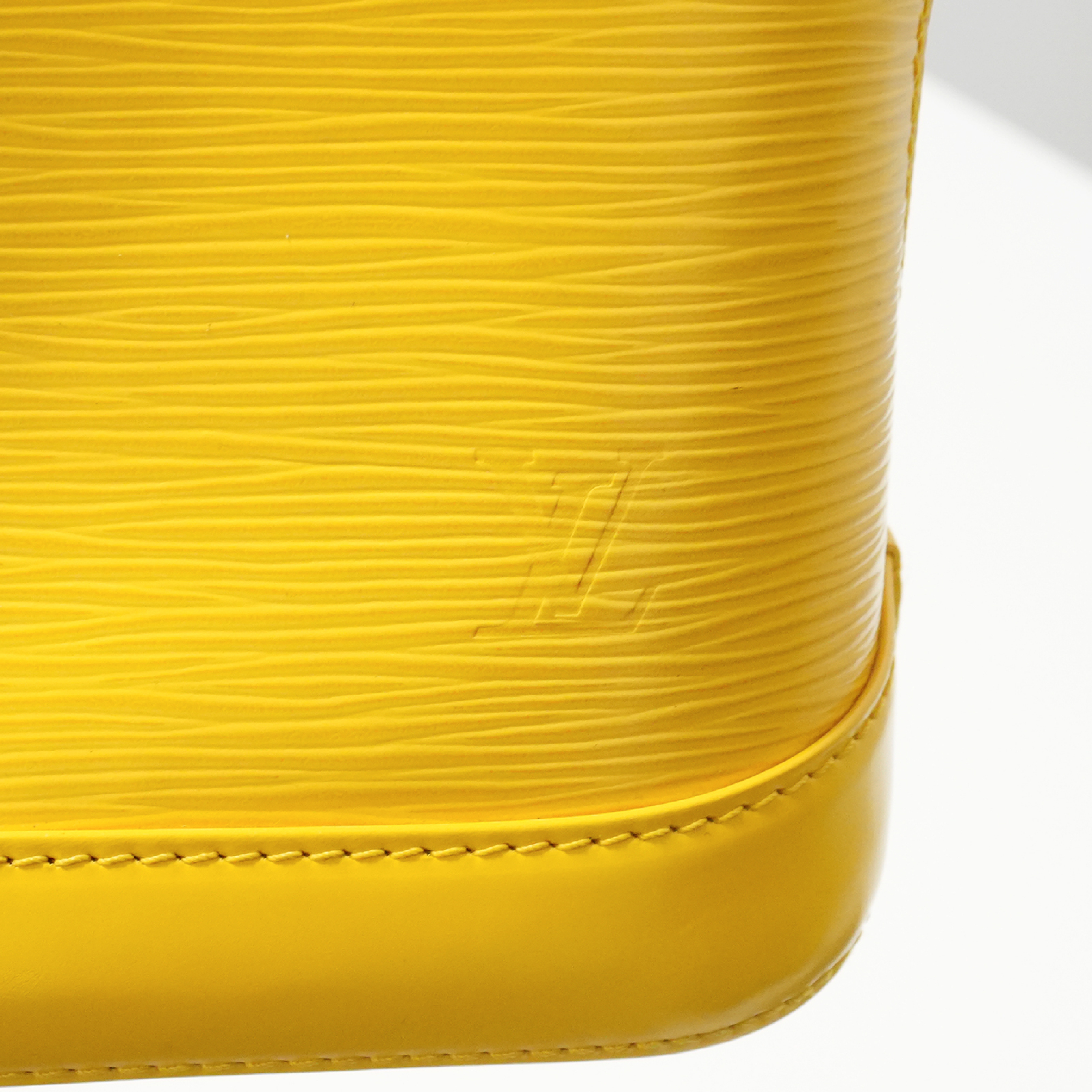 Louis Vuitton Epi Alma BB M40866 Citron 2-Way Handbag