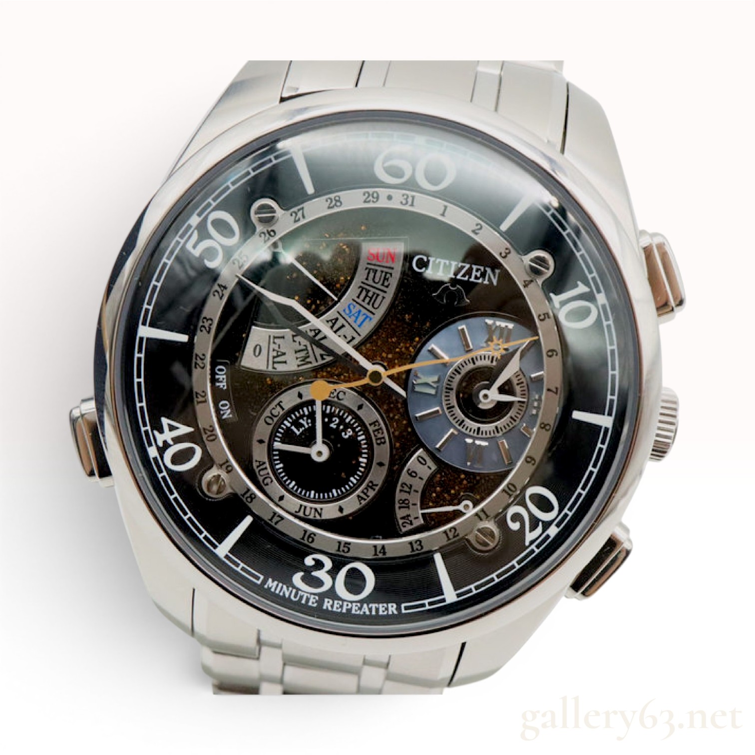 Citizen Campanola Minute Repeater Hoshi no Yadori Stainless Steel Wristwatch Reference 6765-T011993 TA