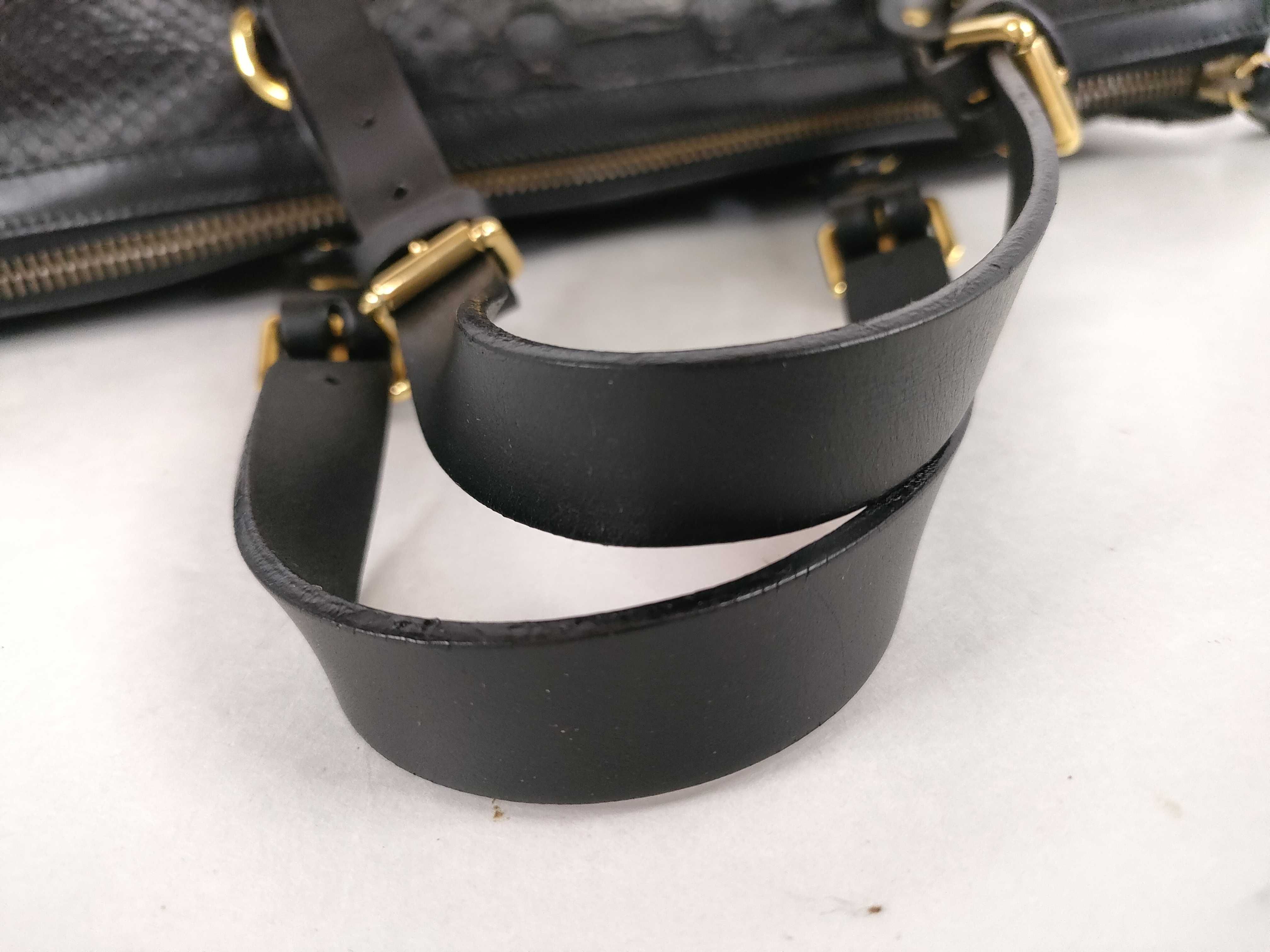 C. 2010 Gucci Black Python Snakeskin Tote Bag