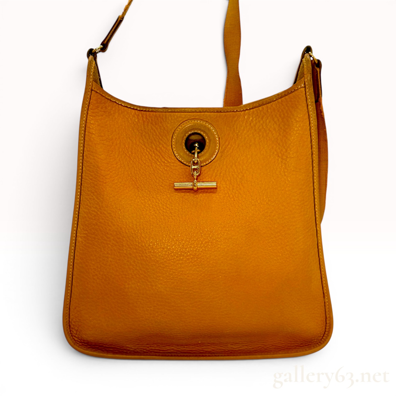 Hermes Vespa Clemence Leather Shoulder Bag