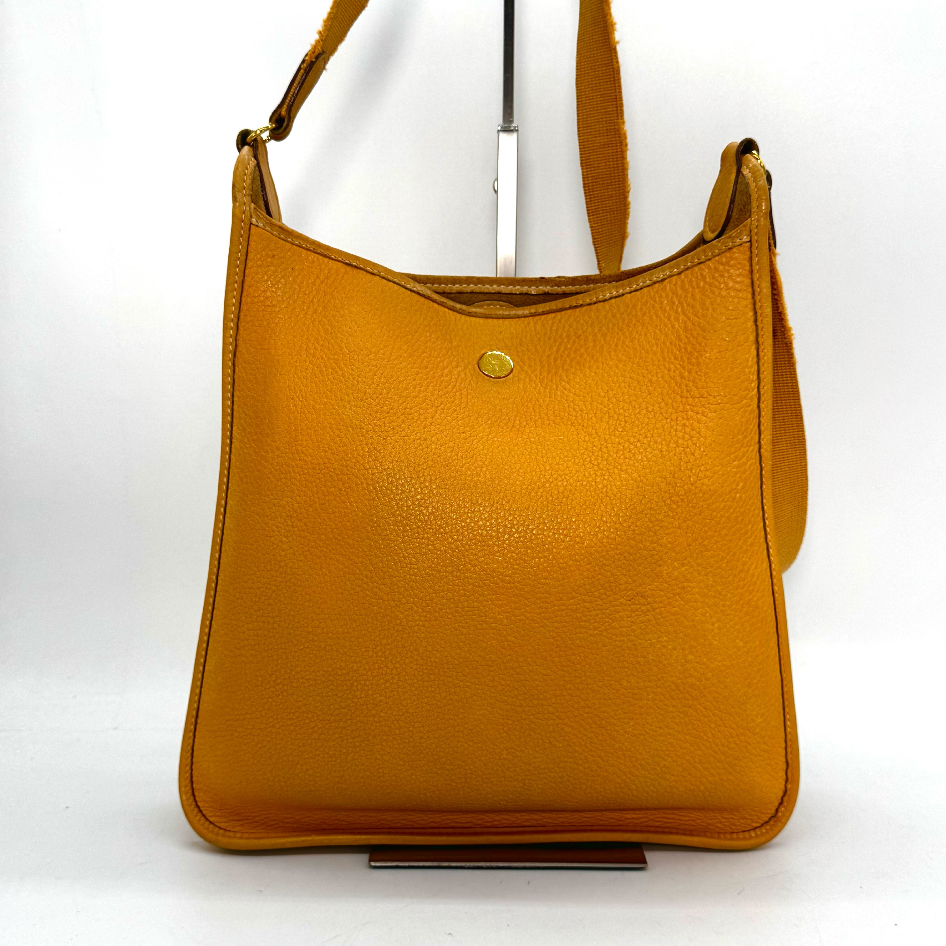 Hermes Vespa Clemence Leather Shoulder Bag