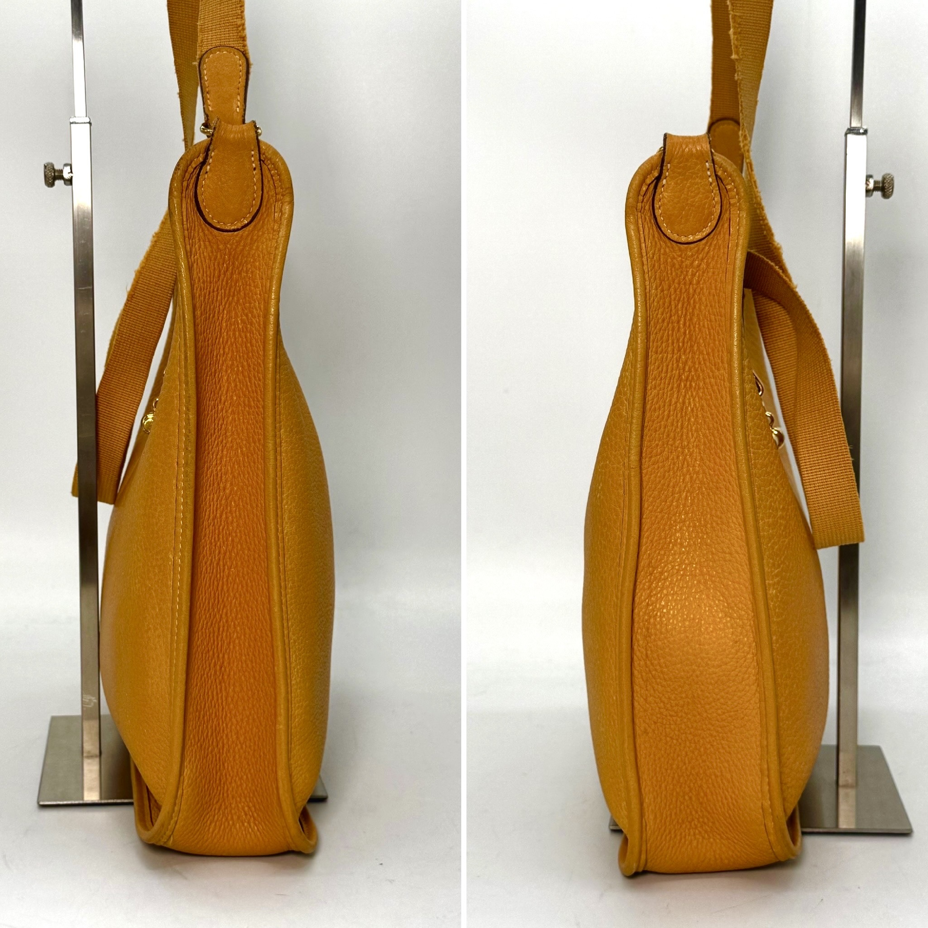 Hermes Vespa Clemence Leather Shoulder Bag