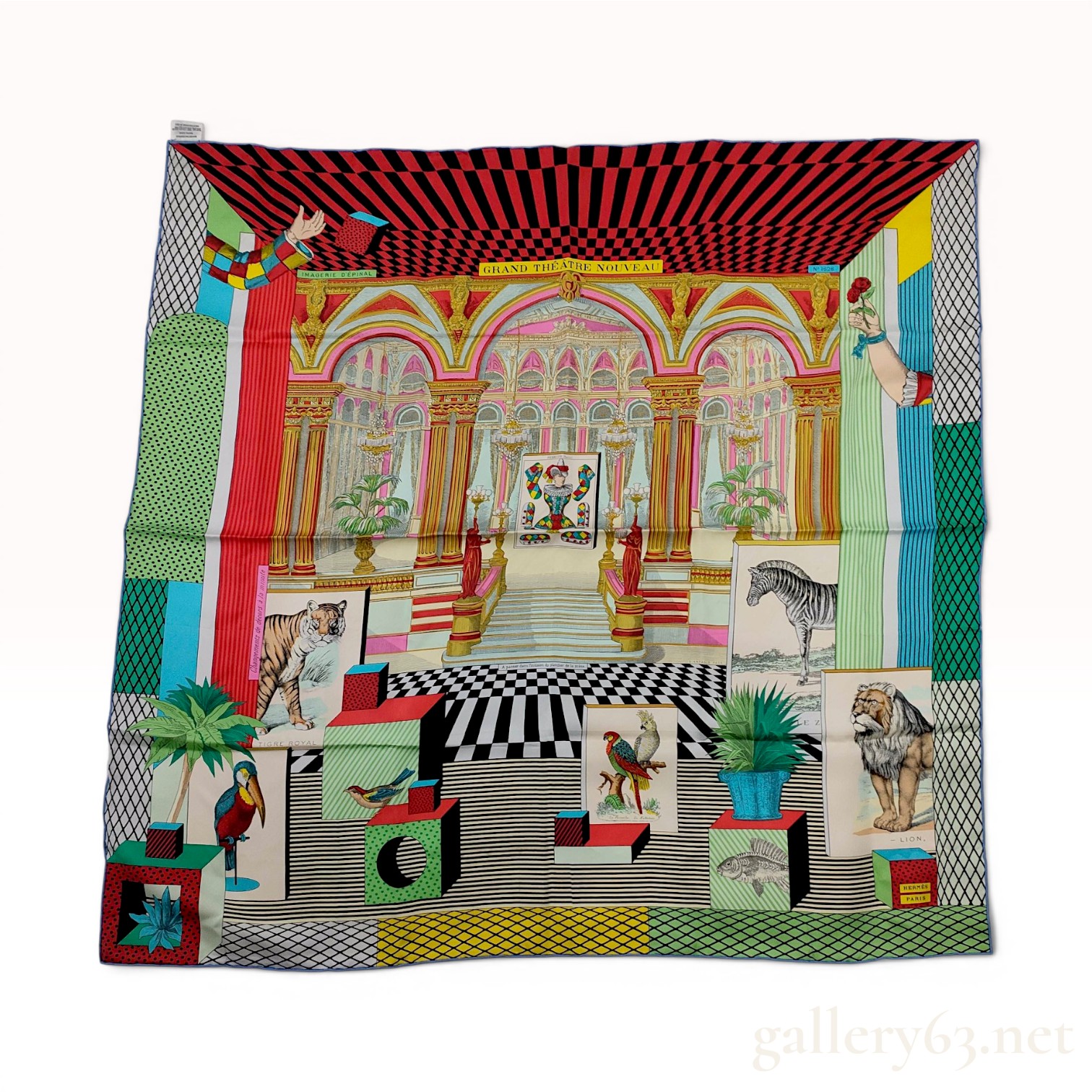 Hermes Silk Scarf Grand Theatre Nouveau by Gianpaolo Pagni
