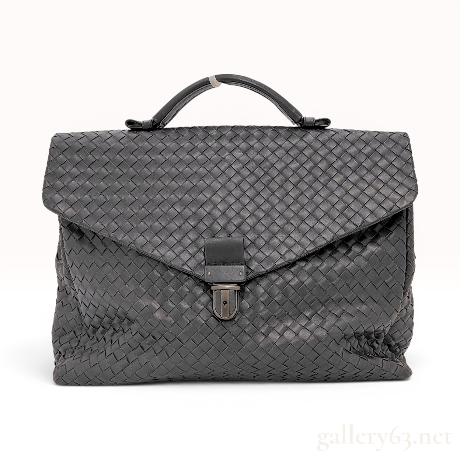 Bottega Veneta Intrecciato Woven Leather Briefcase
