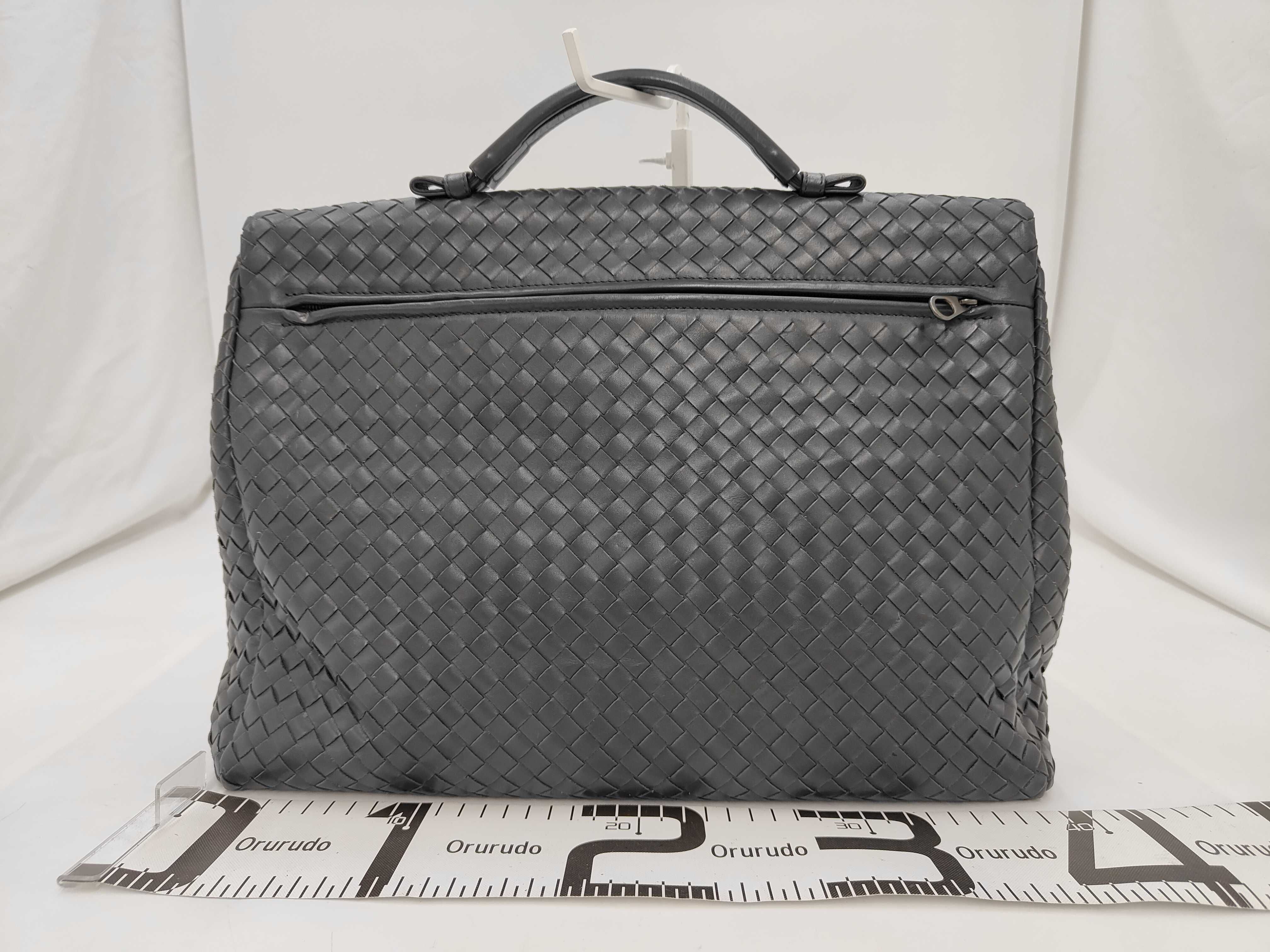 Bottega Veneta Intrecciato Woven Leather Briefcase