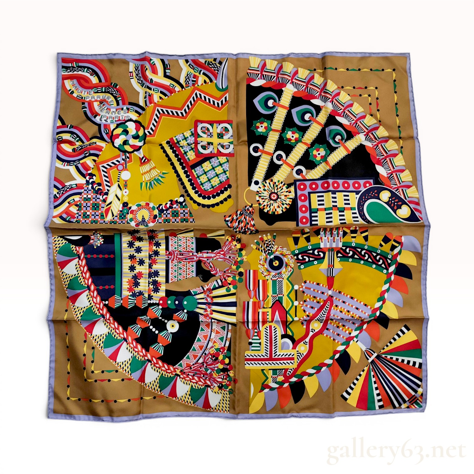 Hermes Haute Parure Silk Carre 90 by Yasmin