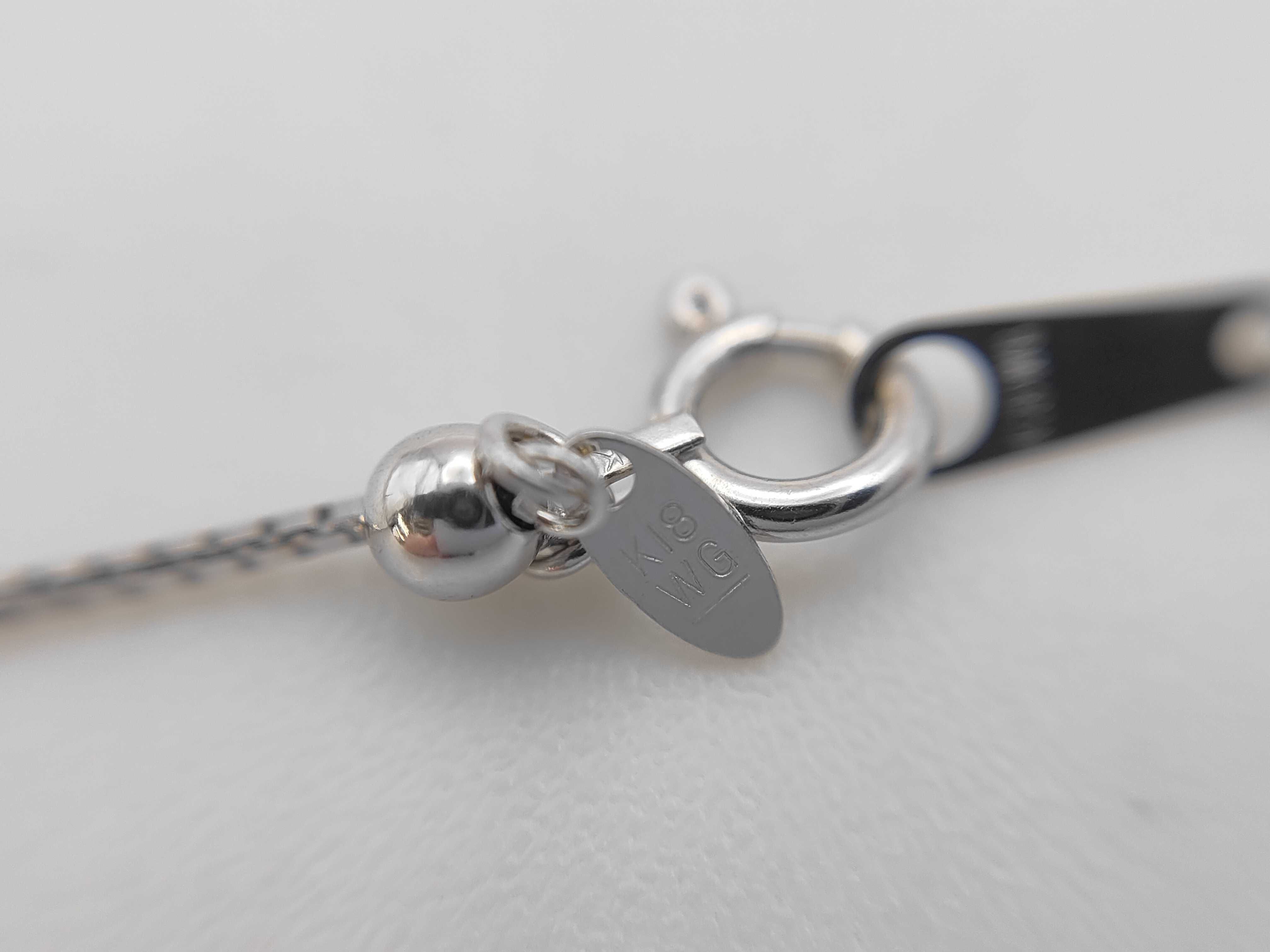 Sapphire and Diamond Halo Pendant in Platinum on an 18K White Gold Box Chain