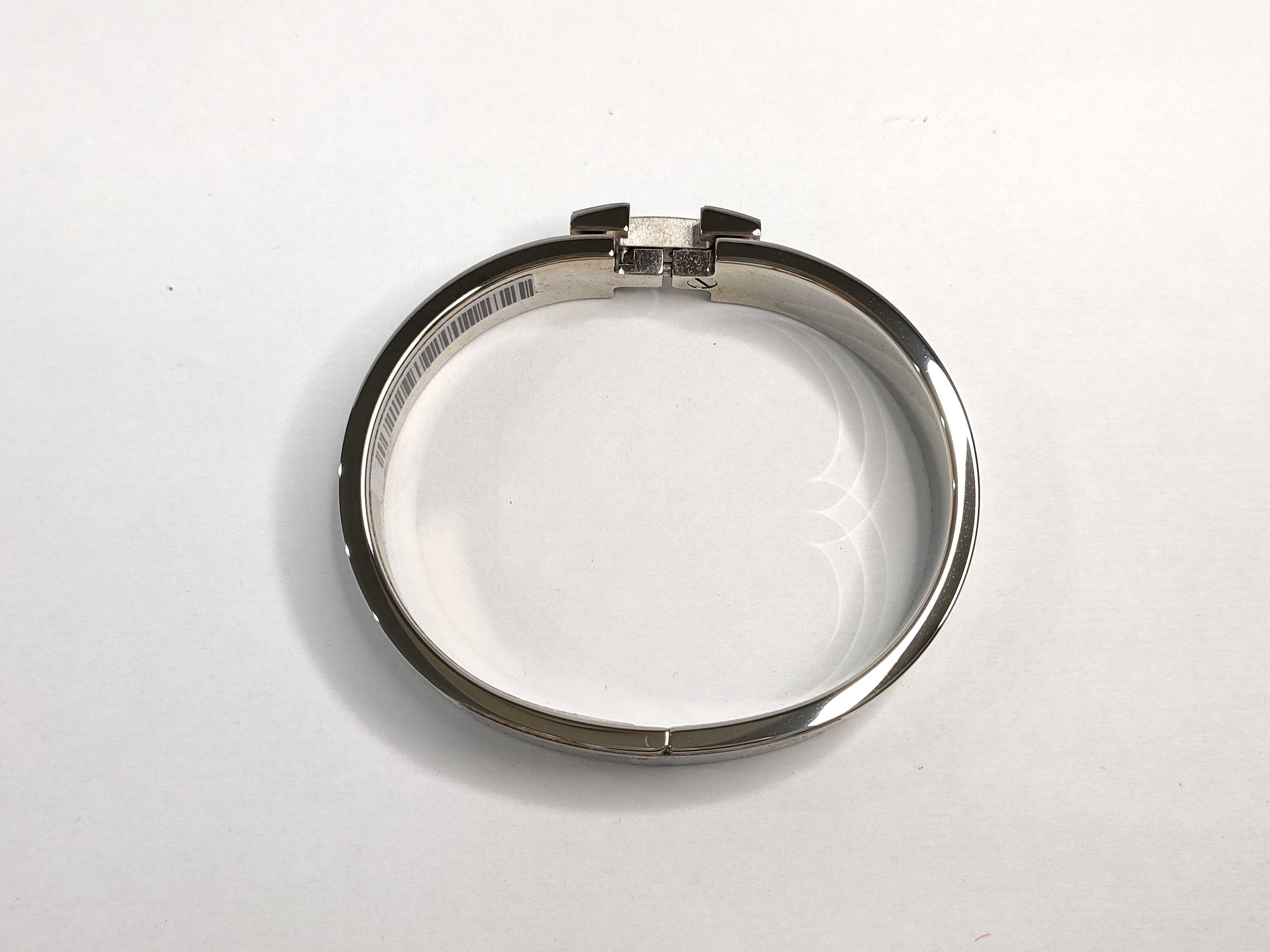 Hermes Clic H Enamel Bangle Bracelet PM