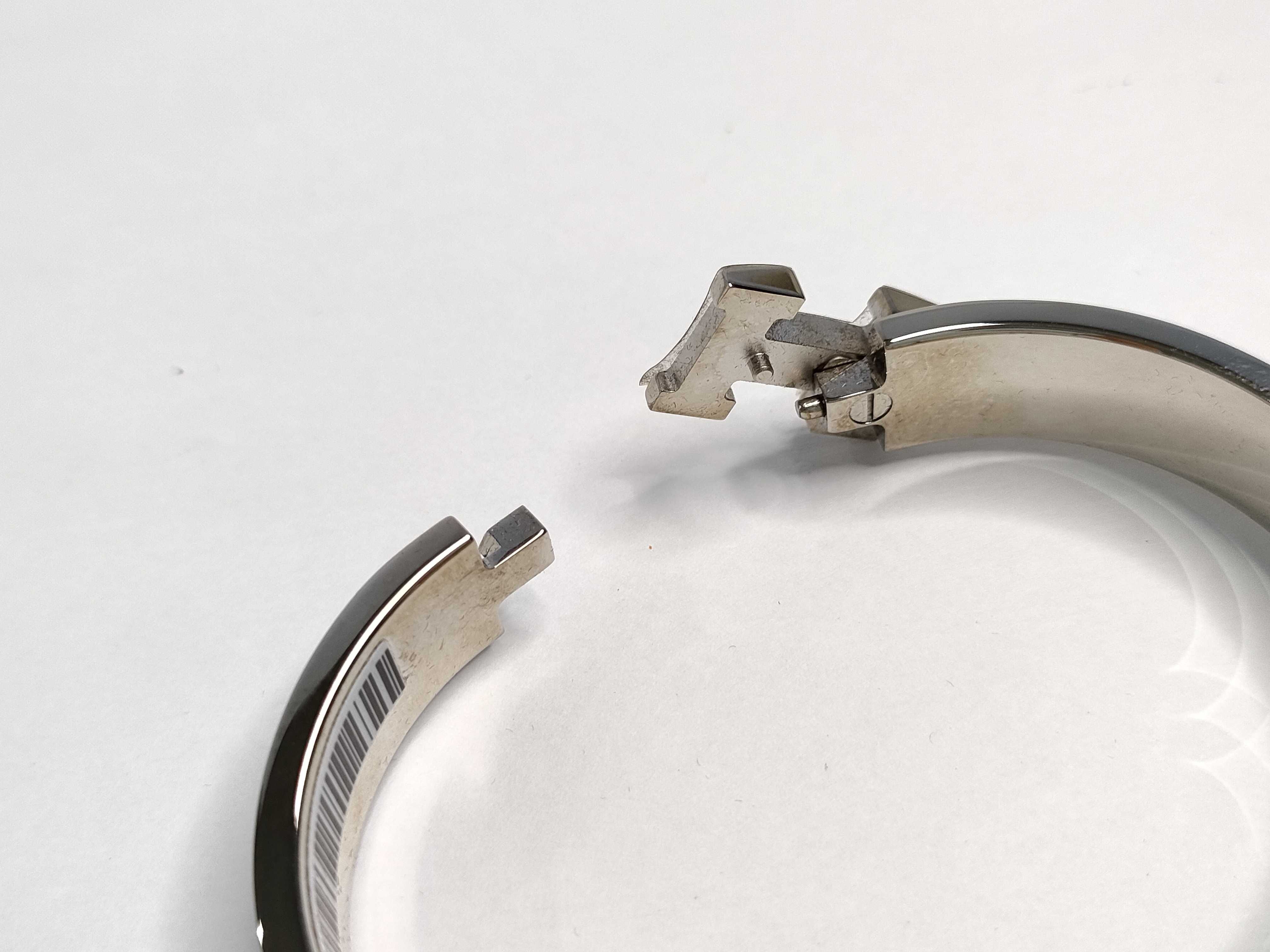 Hermes Clic H Enamel Bangle Bracelet PM