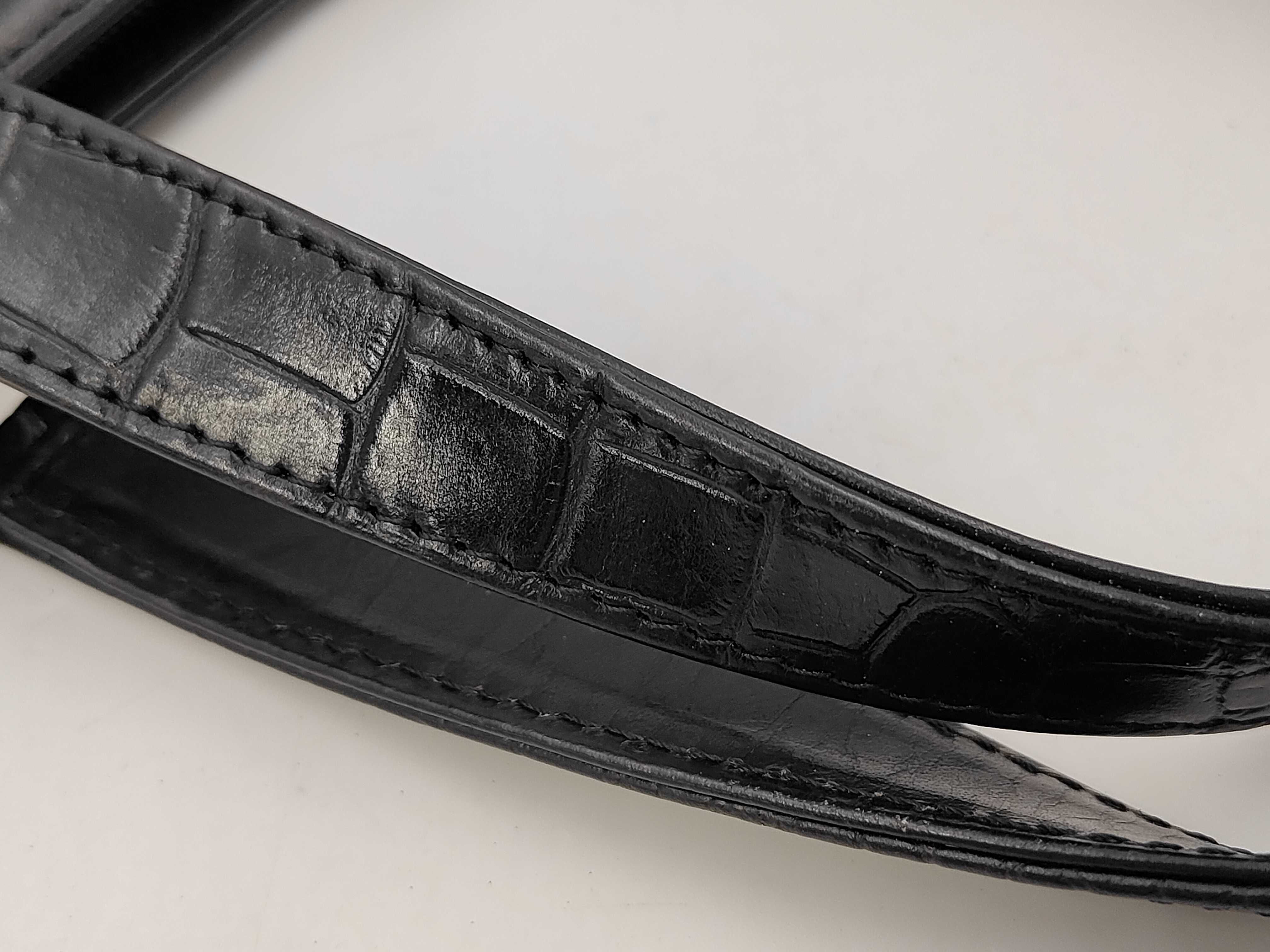 Yves Saint Laurent 20th Century Genuine Crocodile Leather Handbag with Charm