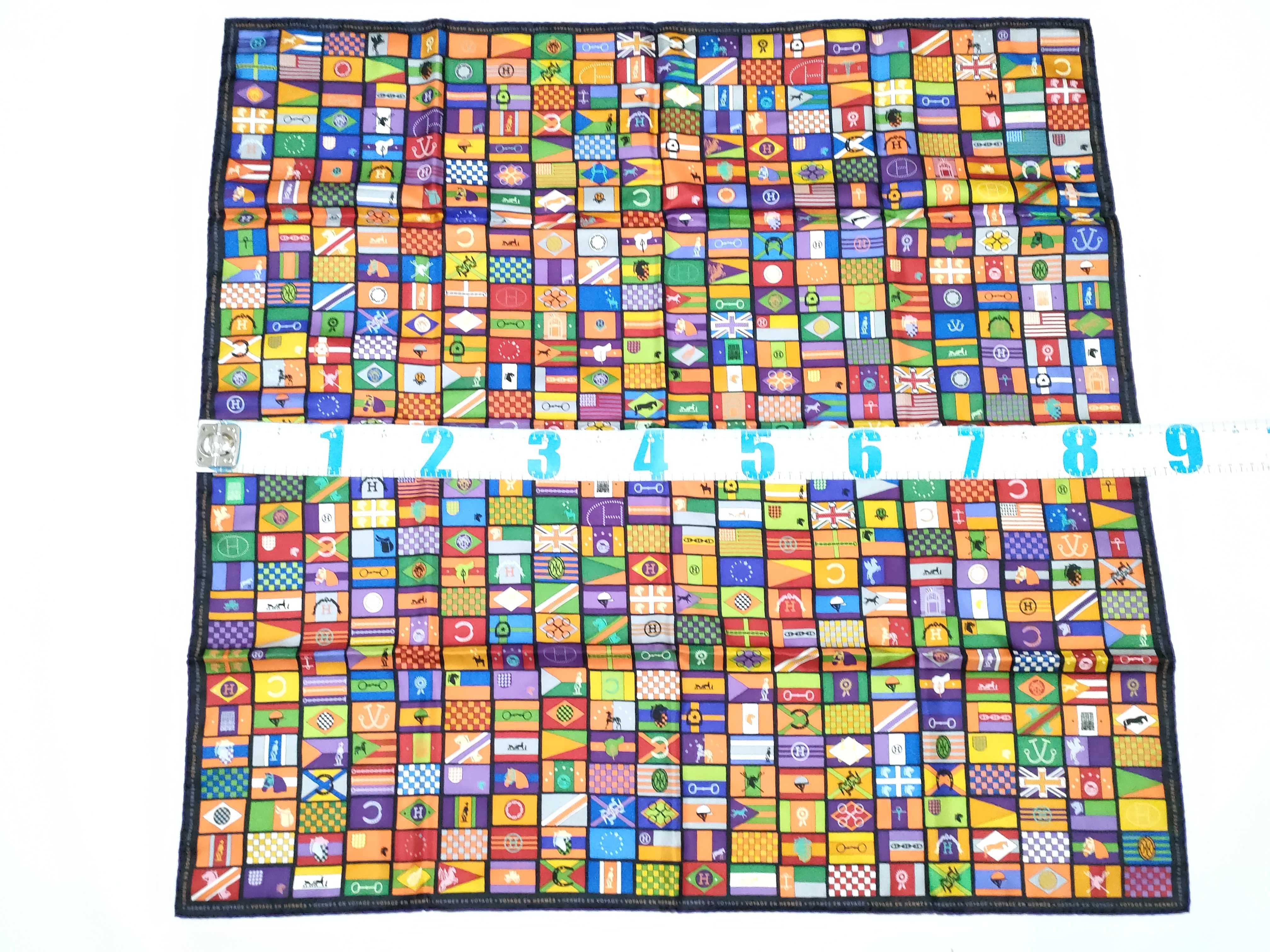 Hermes Voyage en Hermes Silk Scarf
