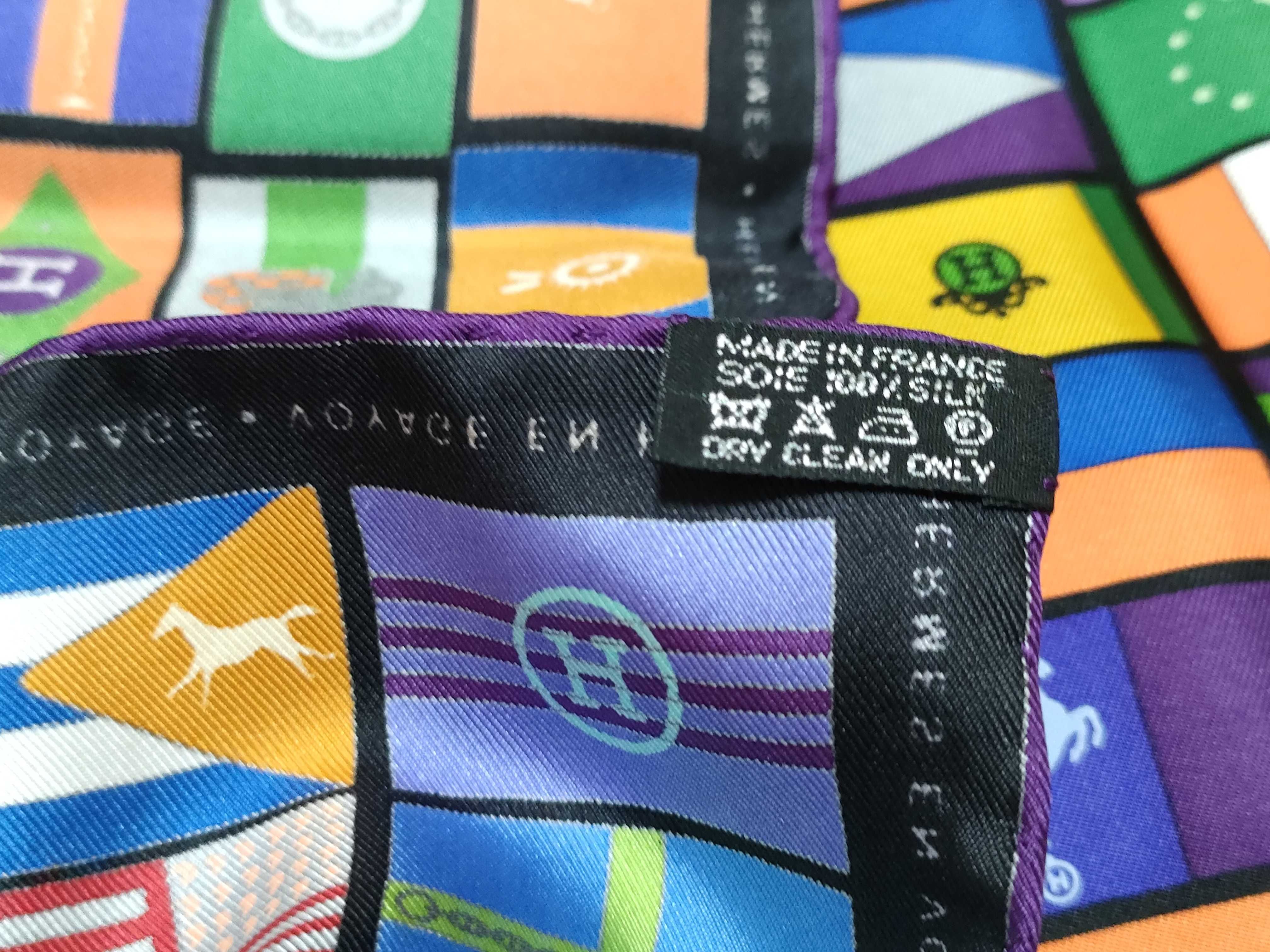 Hermes Voyage en Hermes Silk Scarf
