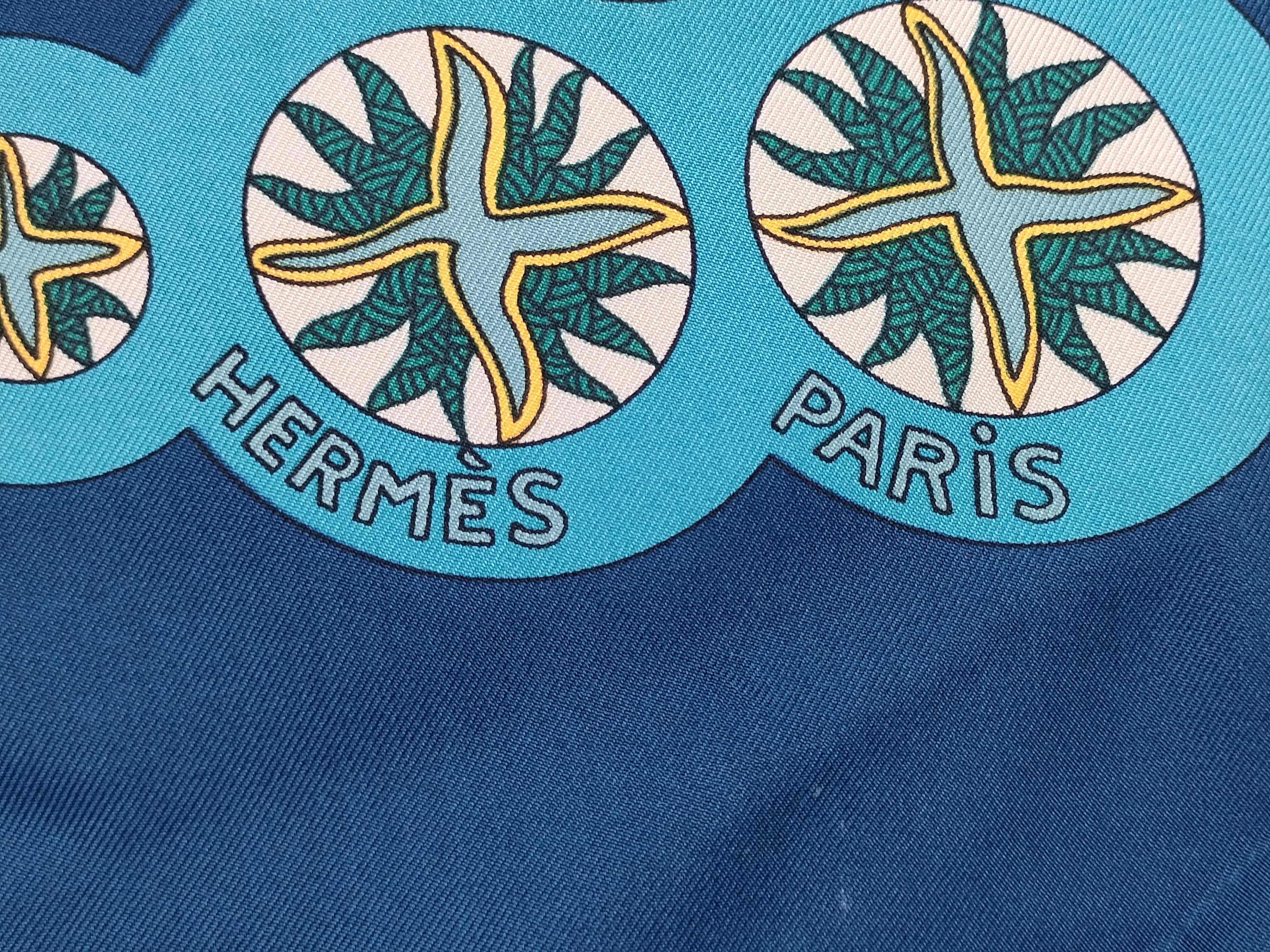 Hermes Le Roy Soleil Silk Scarf by Annie Faivre