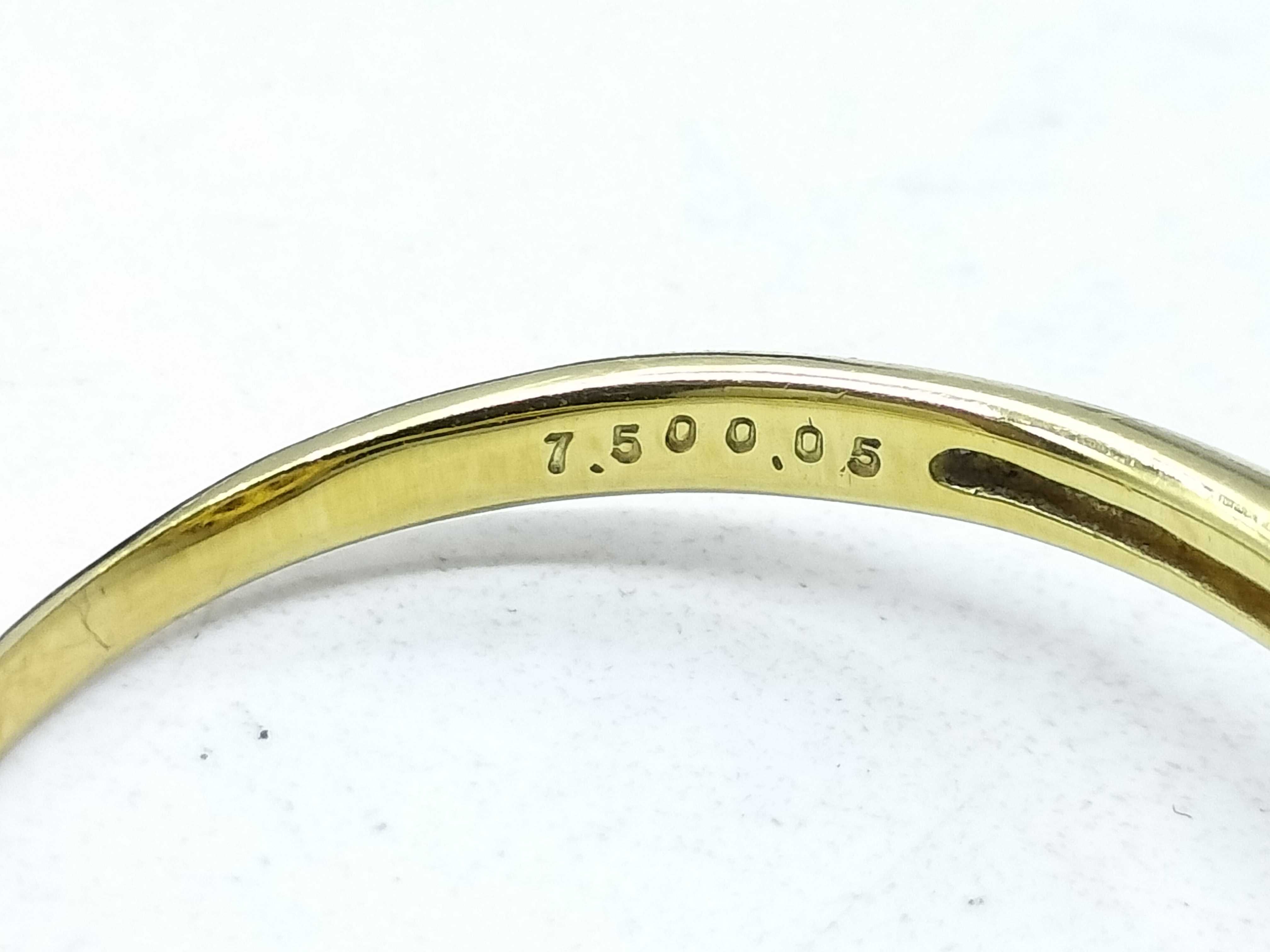18K Yellow Gold Rutilated Quartz and Diamond Cocktail Ring