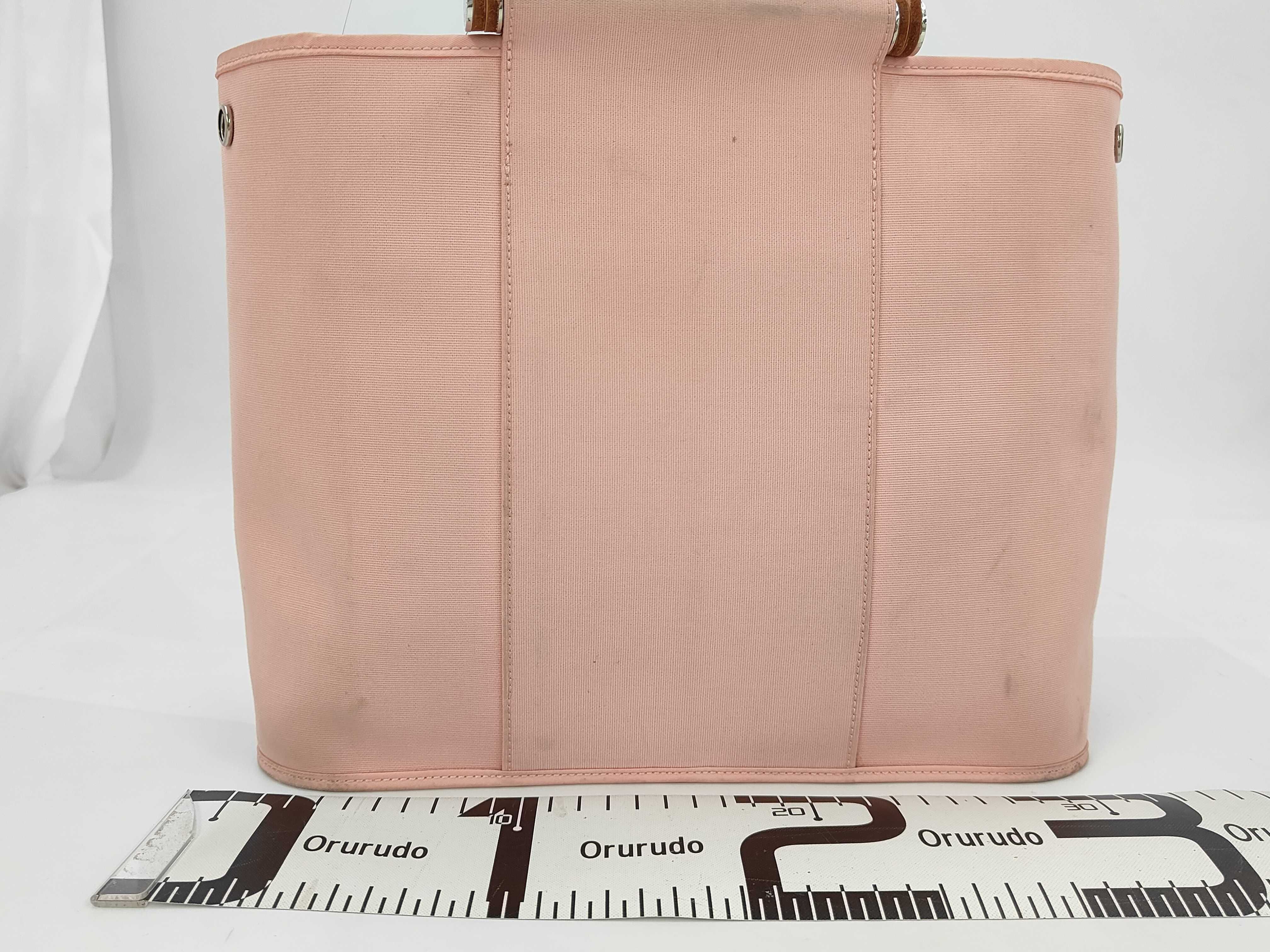 Hermes Toile Cabag 32 Canvas and Leather Tote Bag