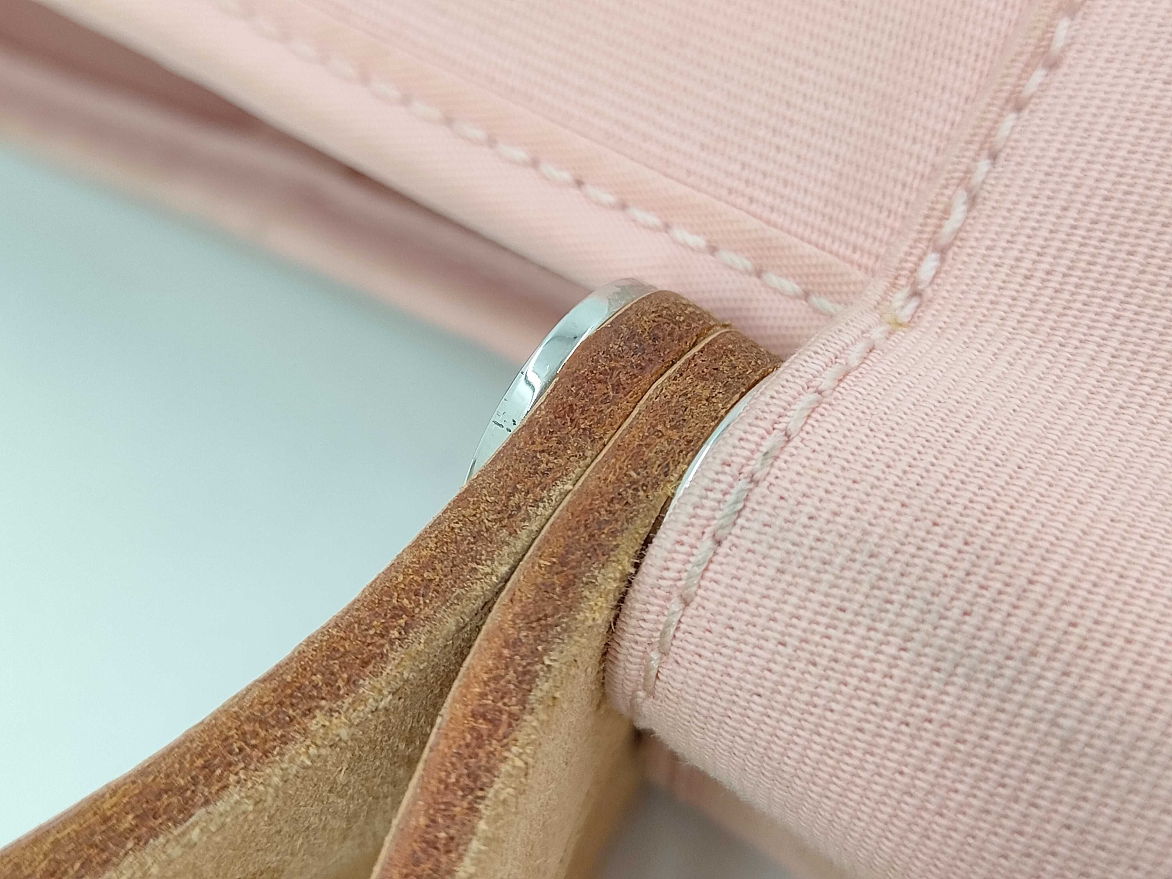 Hermes Toile Cabag 32 Canvas and Leather Tote Bag