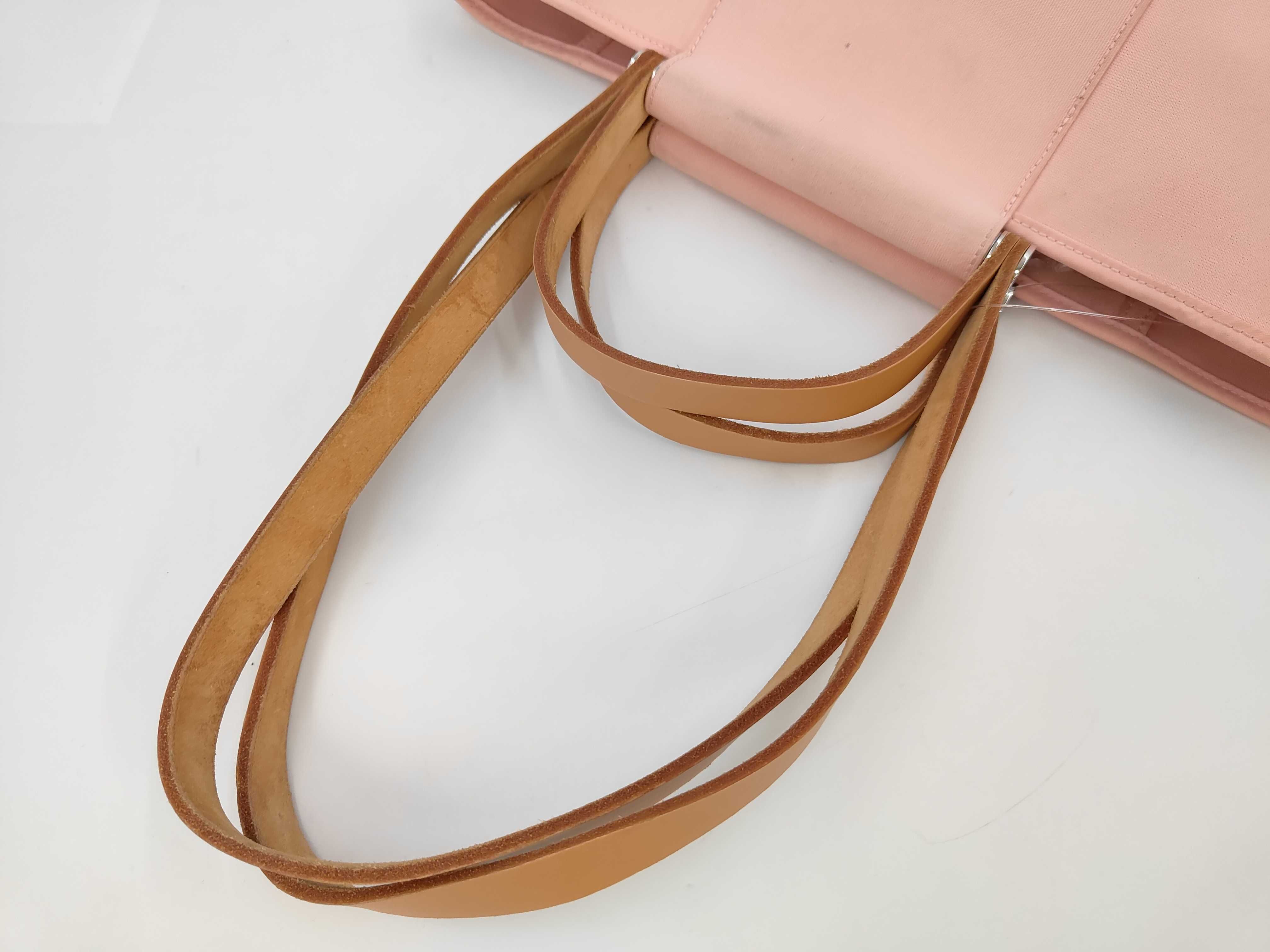 Hermes Toile Cabag 32 Canvas and Leather Tote Bag