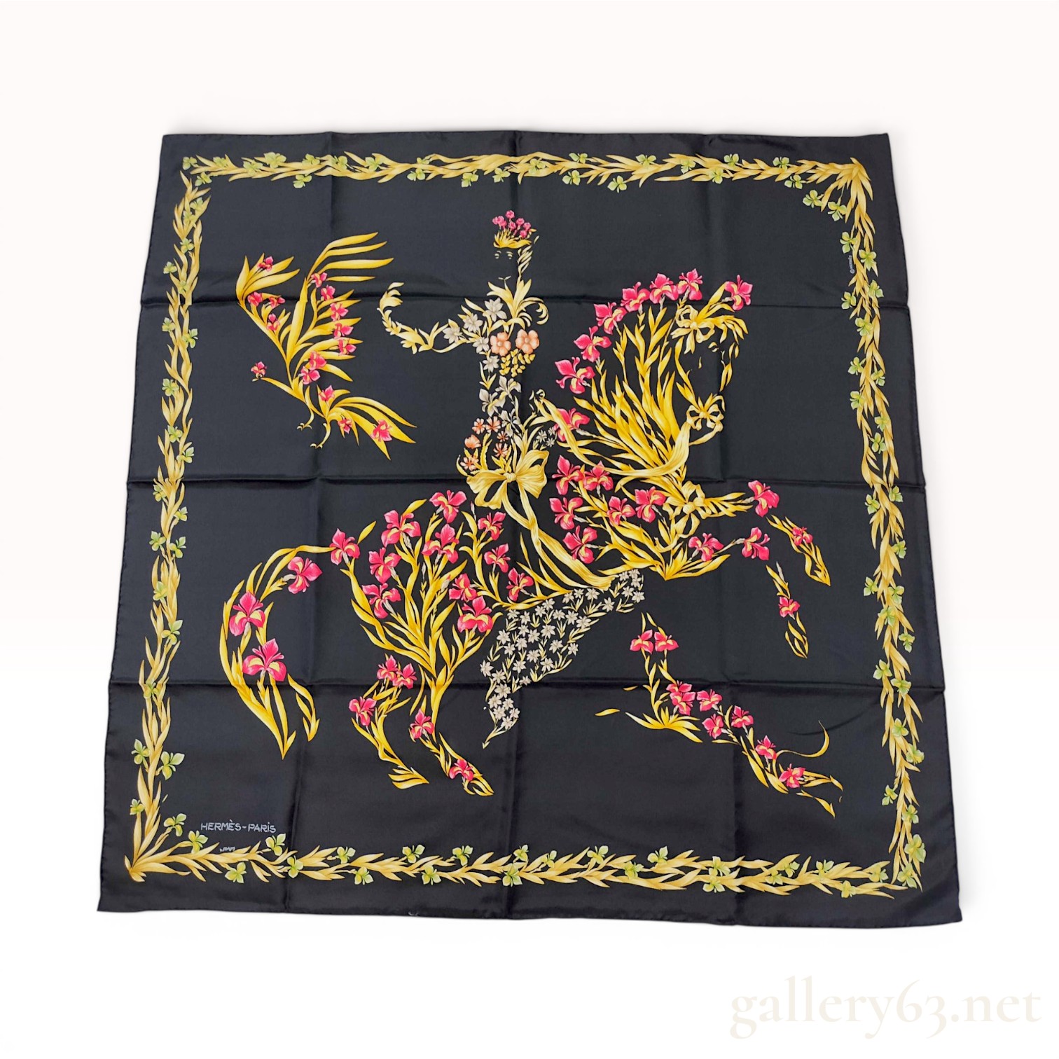 Hermes Amazone 90 cm Silk Scarf by Philippe Ledoux