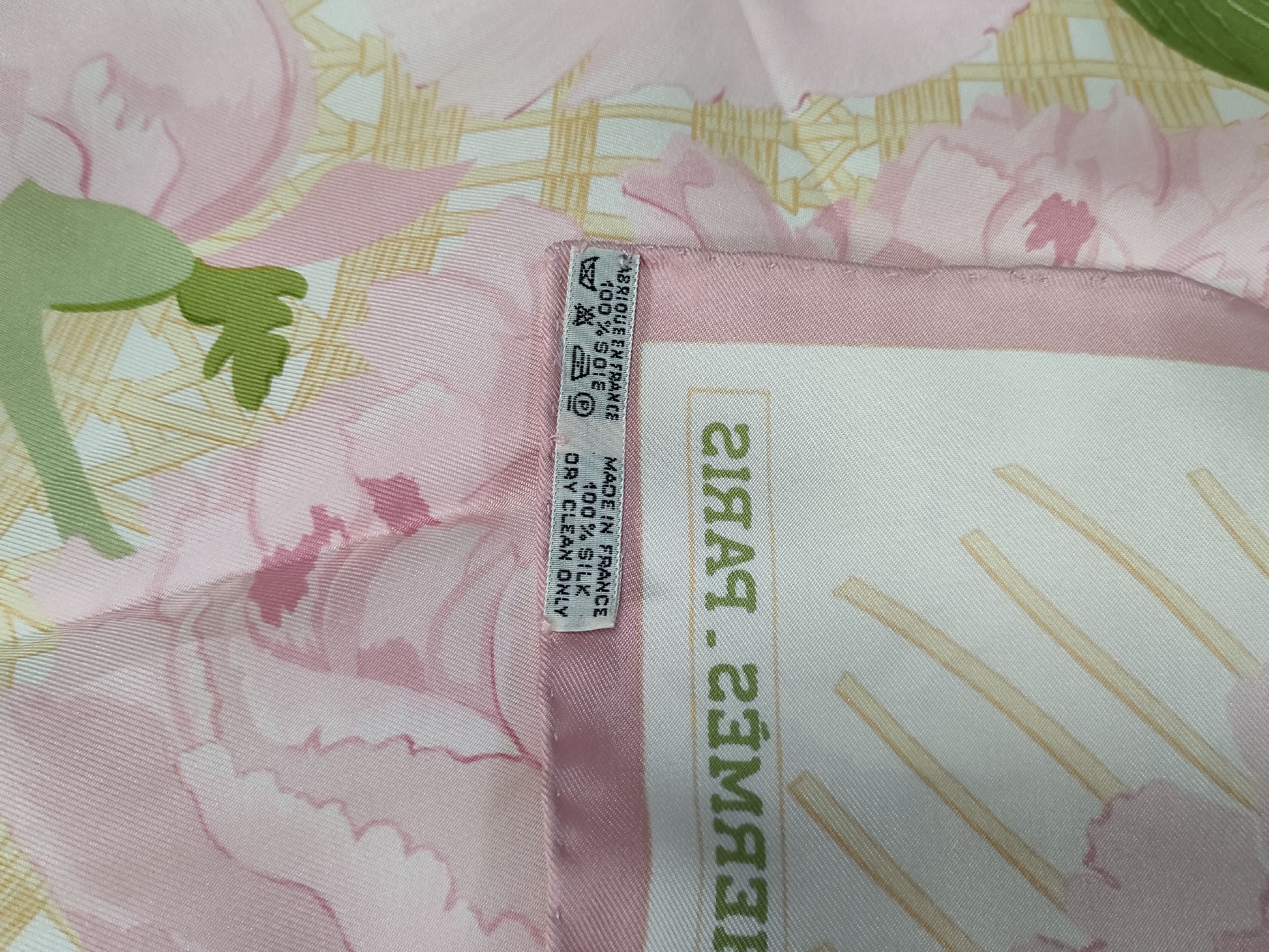 Hermes Les Pivoines Silk Scarf 90cm