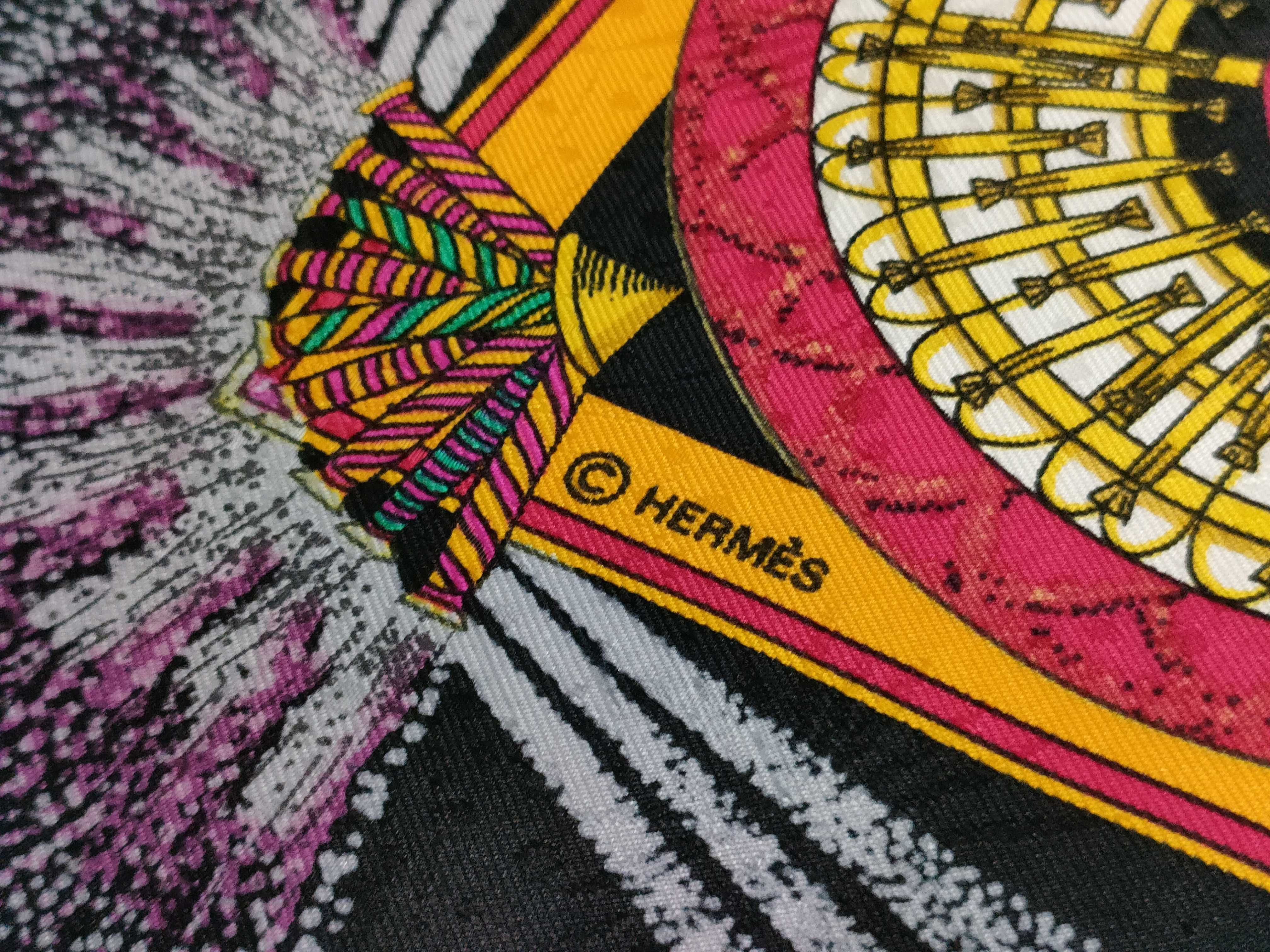 Hermes Feux d'Artifice 150th Anniversary Commemorative Jacquard Silk Scarf