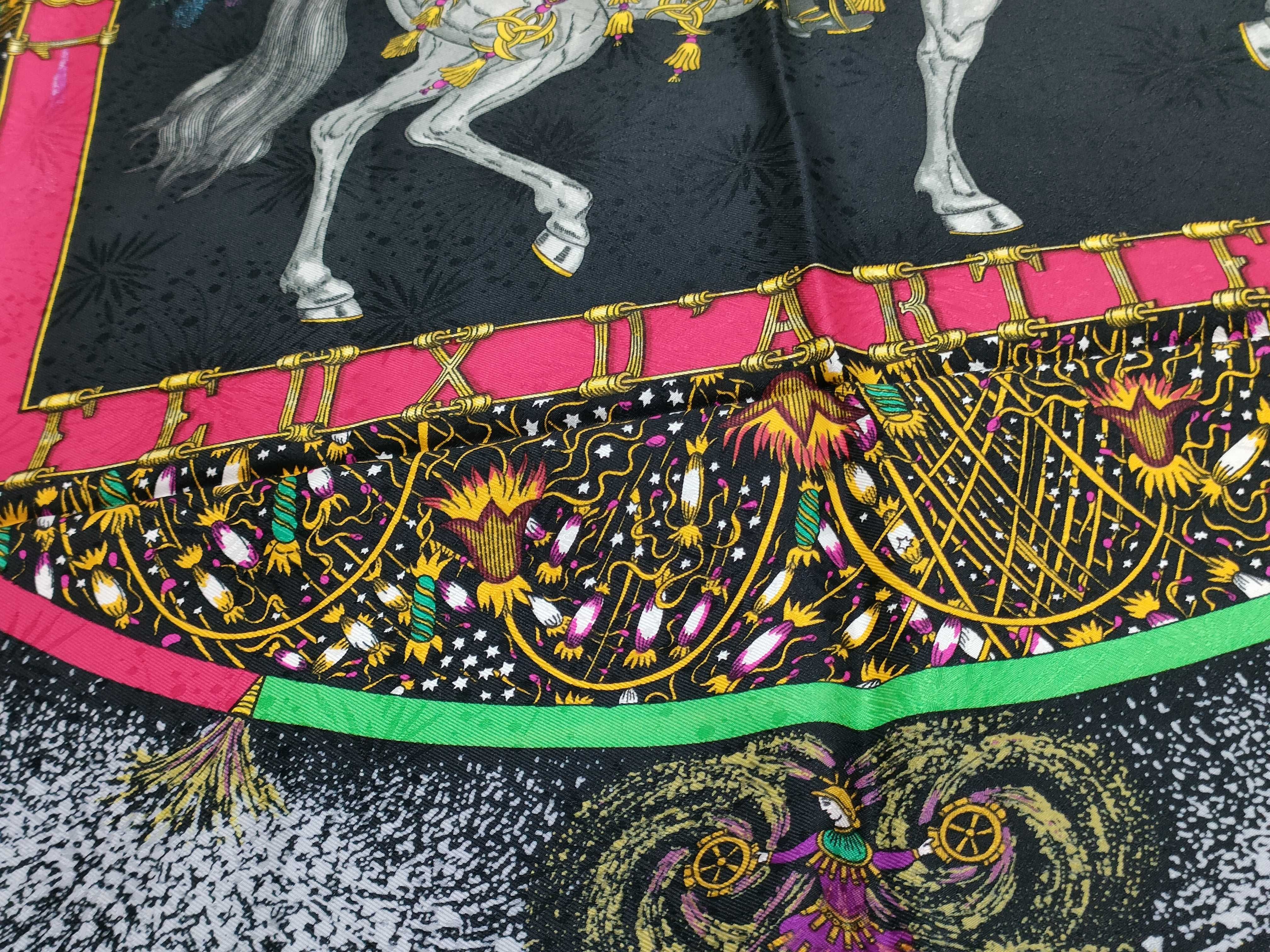 Hermes Feux d'Artifice 150th Anniversary Commemorative Jacquard Silk Scarf