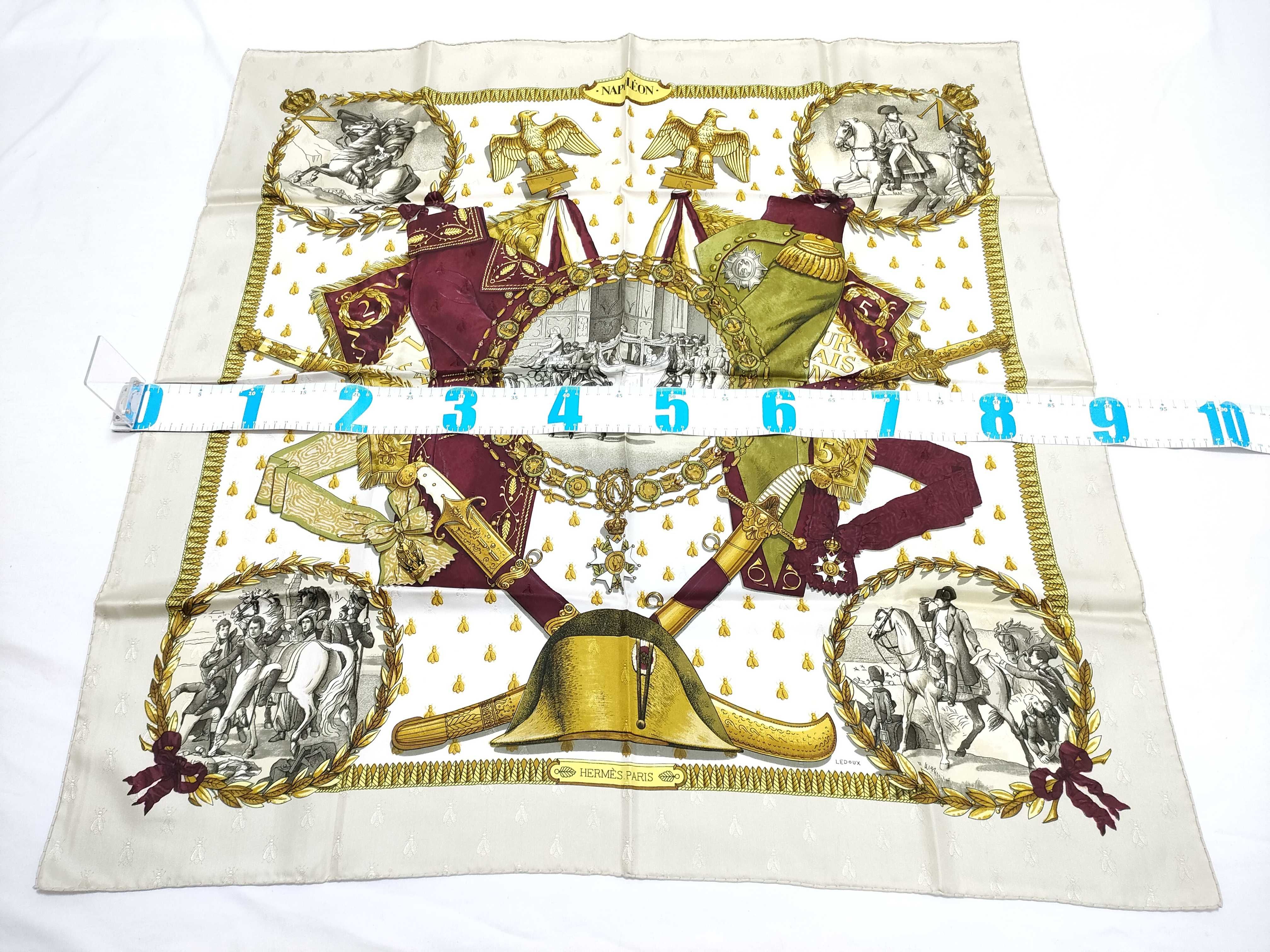 Hermes Napoleon Jacquard Silk Scarf Carre 90
