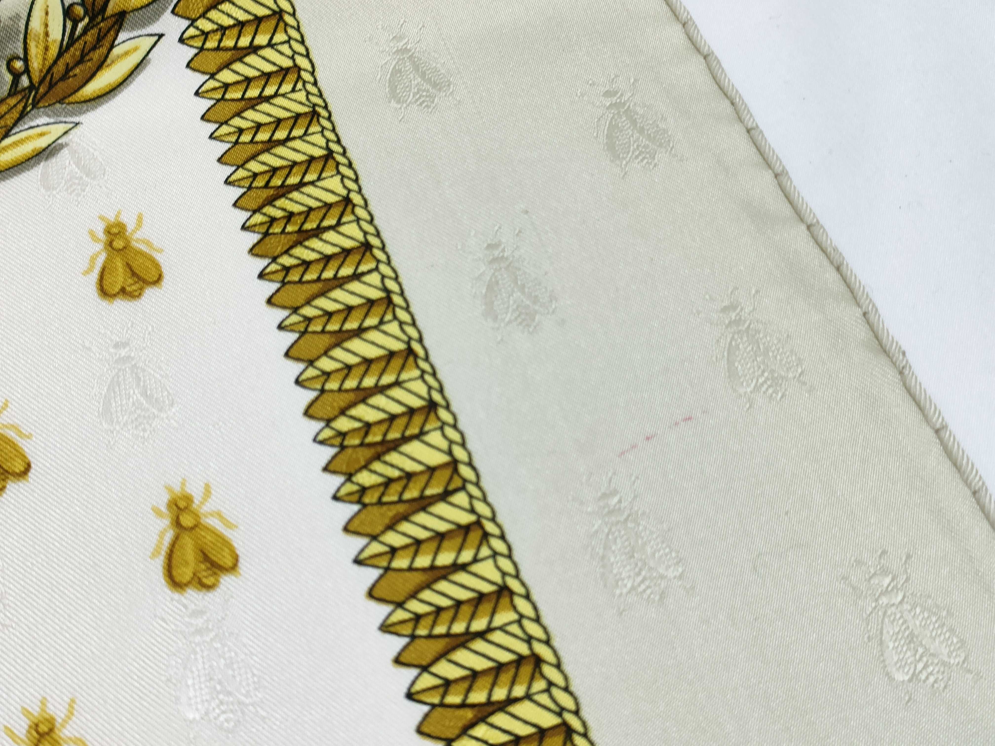 Hermes Napoleon Jacquard Silk Scarf Carre 90