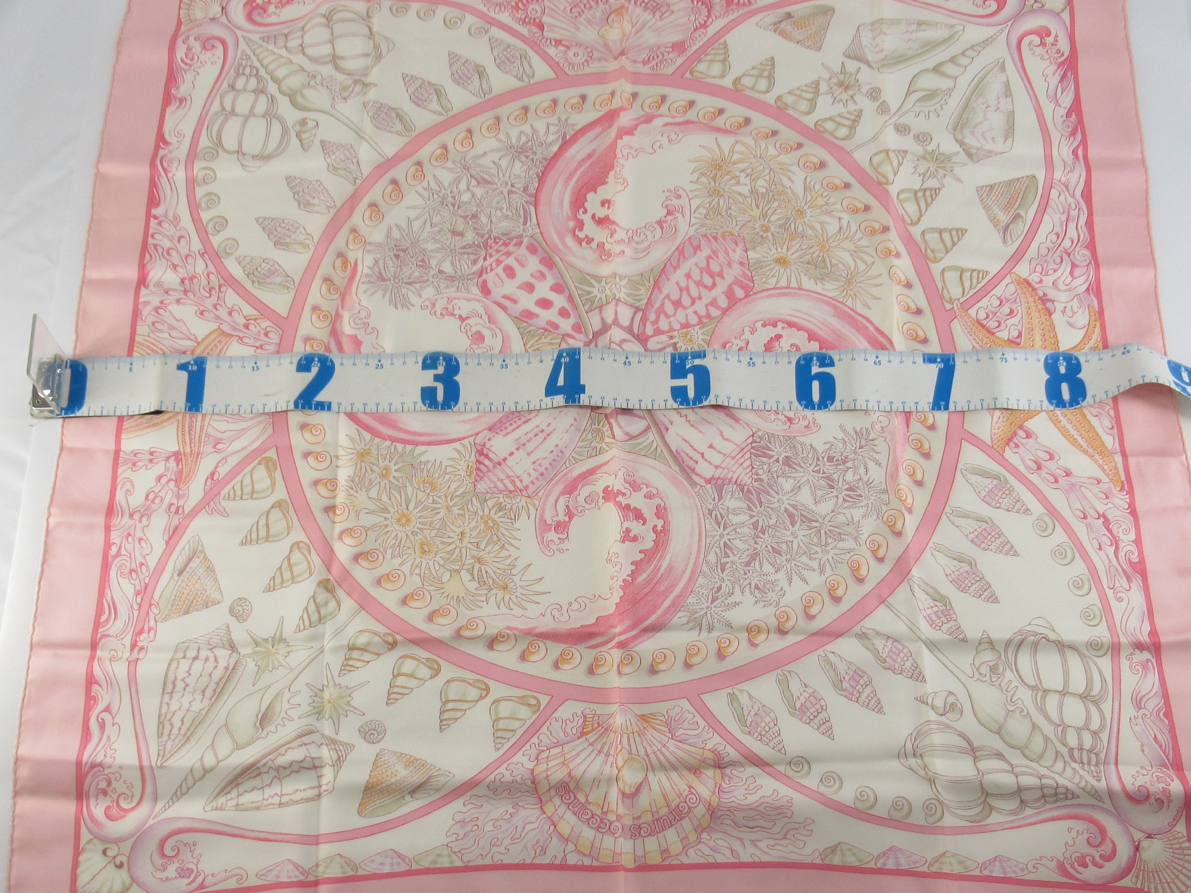 Hermes Parures d Oceans (Ocean Adornments) Silk Scarf 90cm