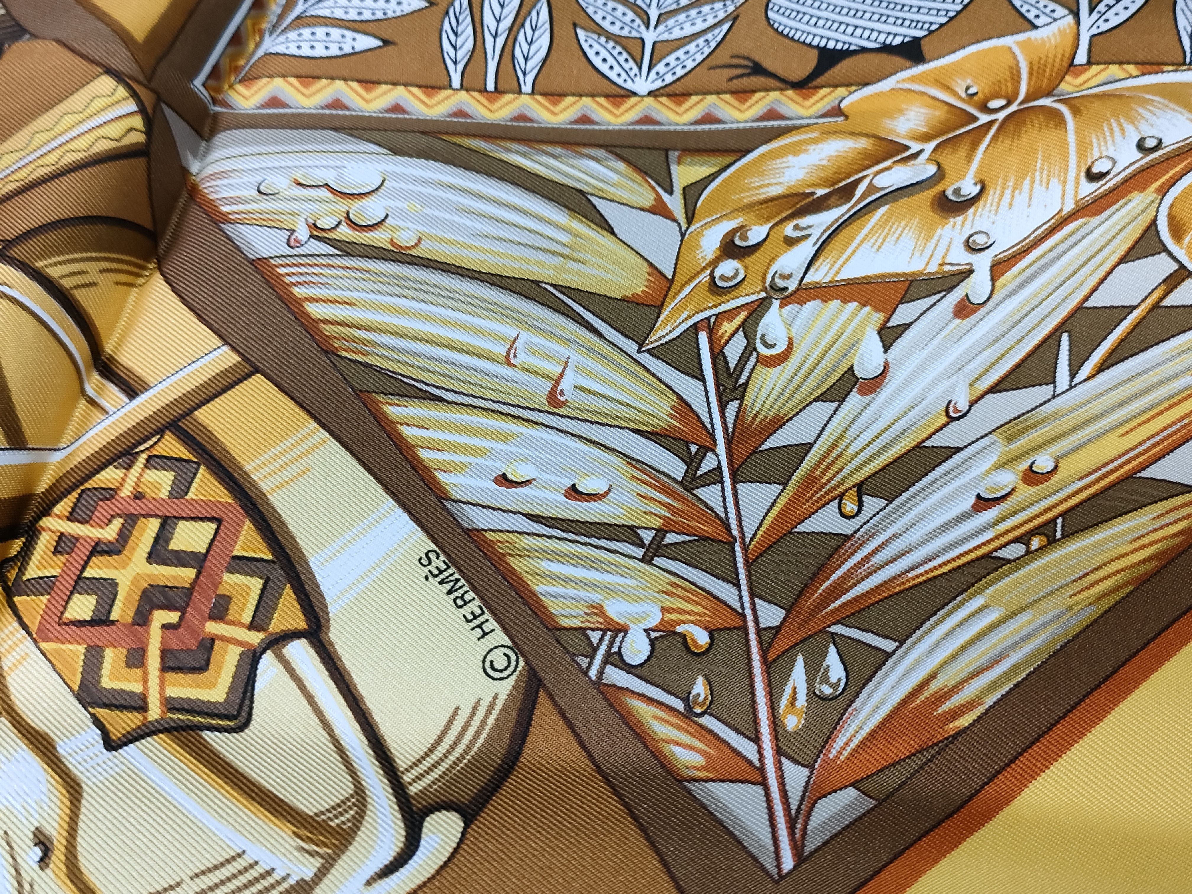 Hermes Au Son du Tam-tam Silk Scarf