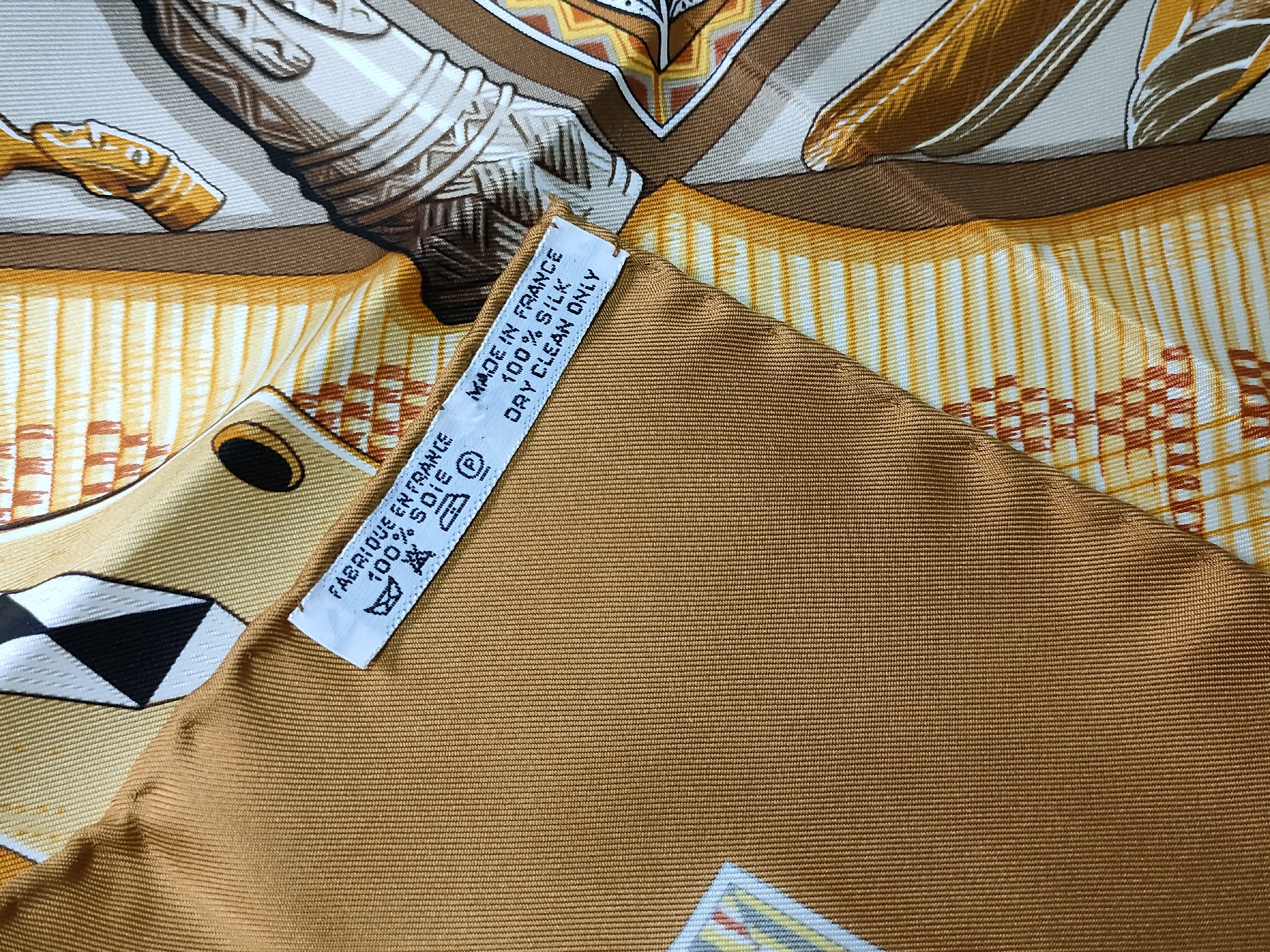 Hermes Au Son du Tam-tam Silk Scarf