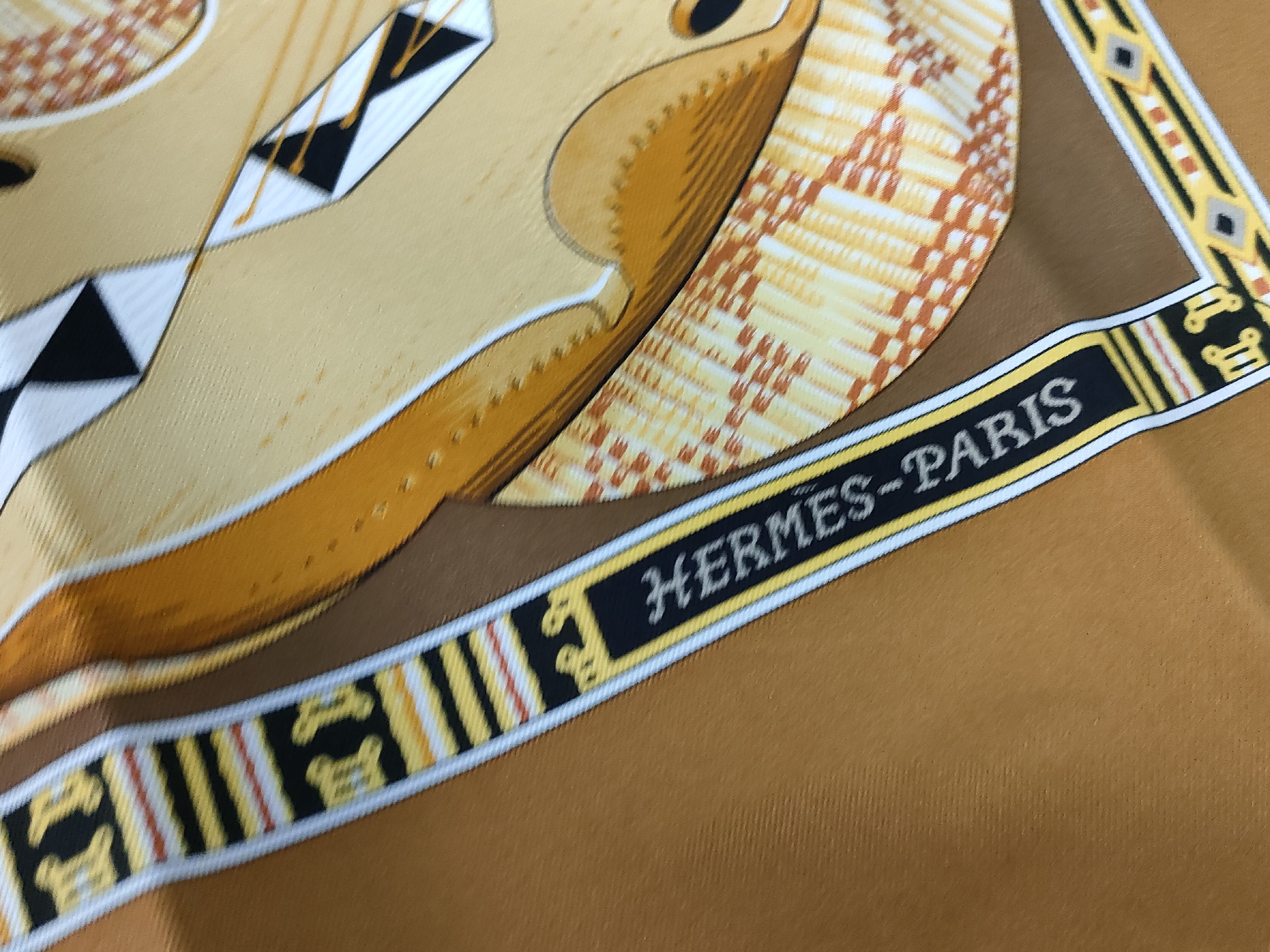 Hermes Au Son du Tam-tam Silk Scarf
