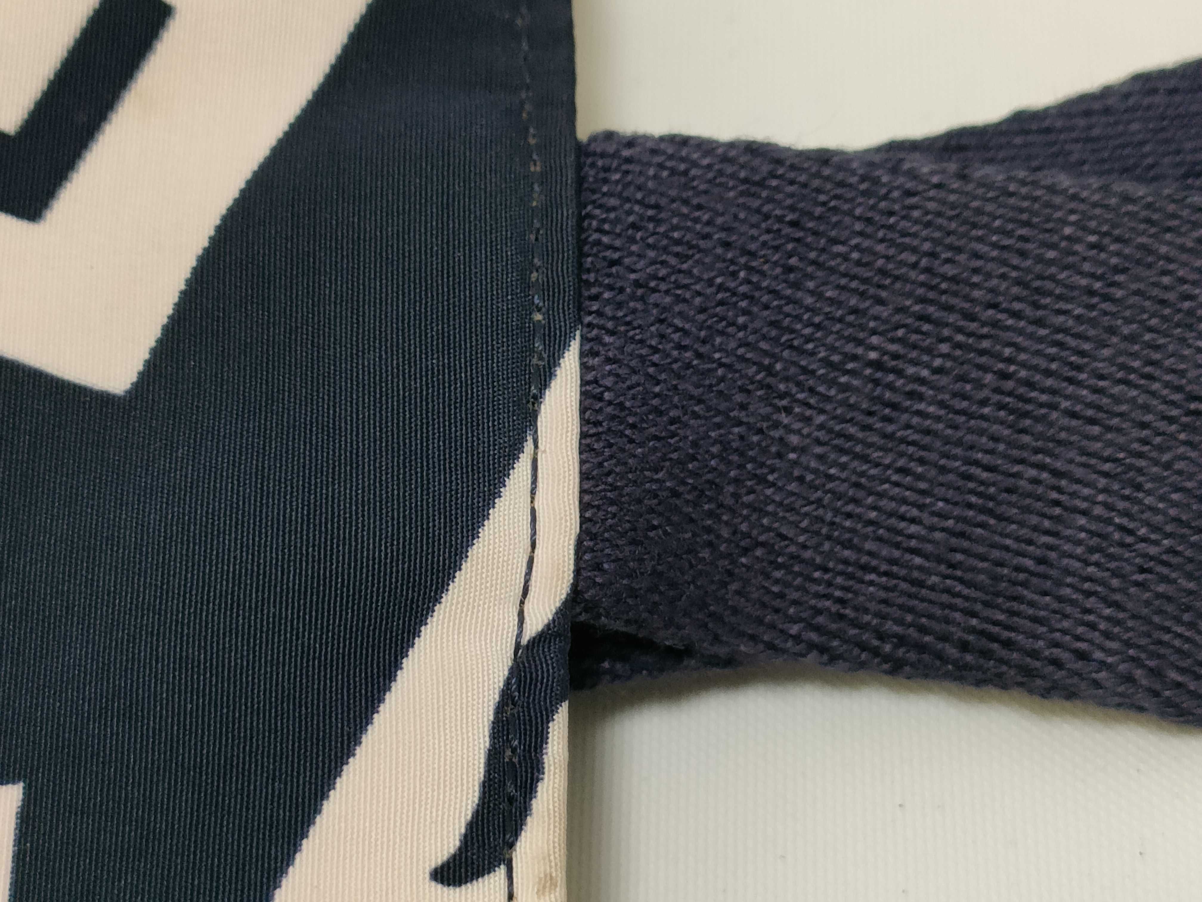 Yves Saint Laurent Navy Blue Nylon LOVE Print Tote Bag
