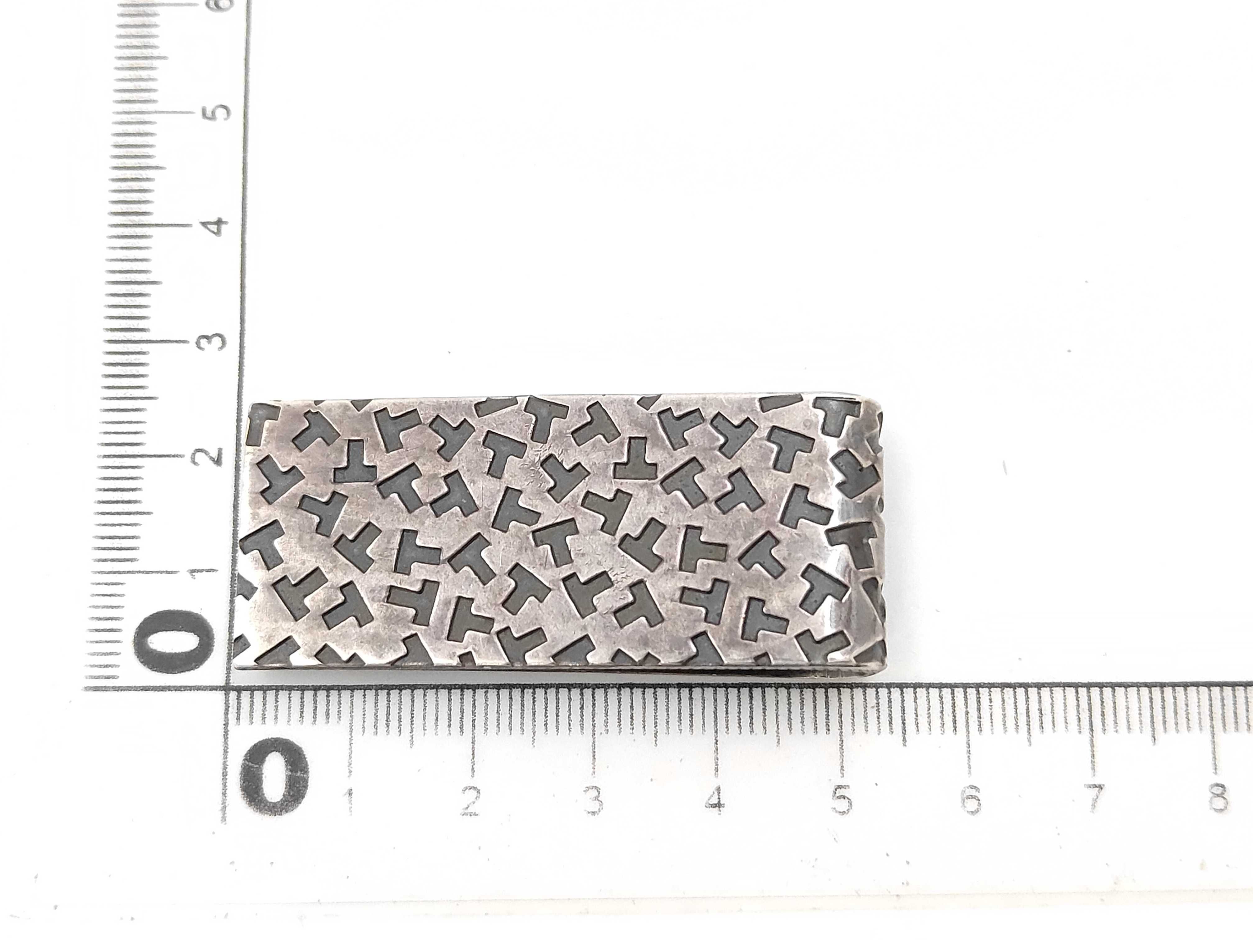 Tiffany & Co. Sterling Silver T Logo Money Clip
