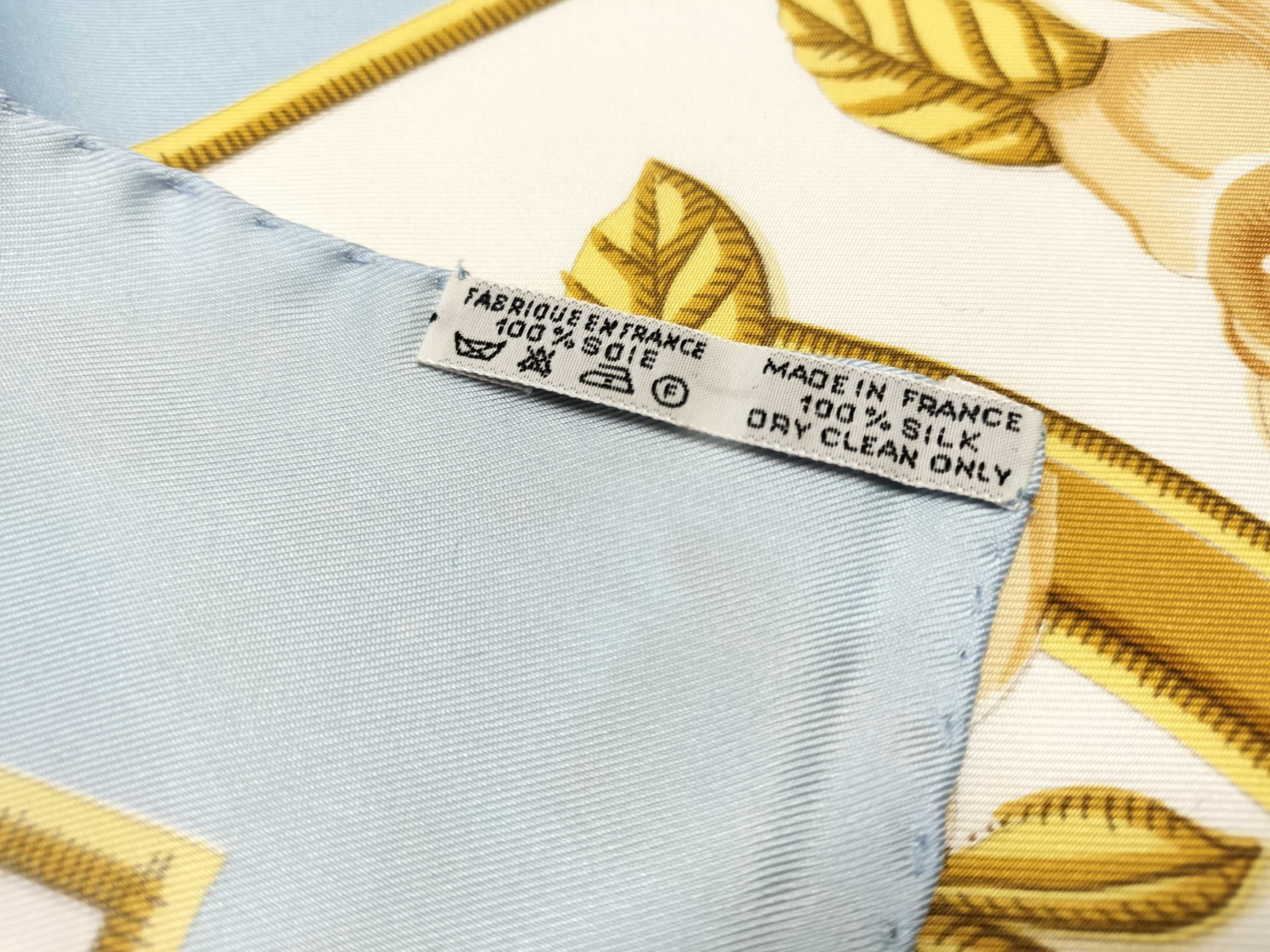 Hermes Caraibes Silk Scarf by Christiane Vauzelles