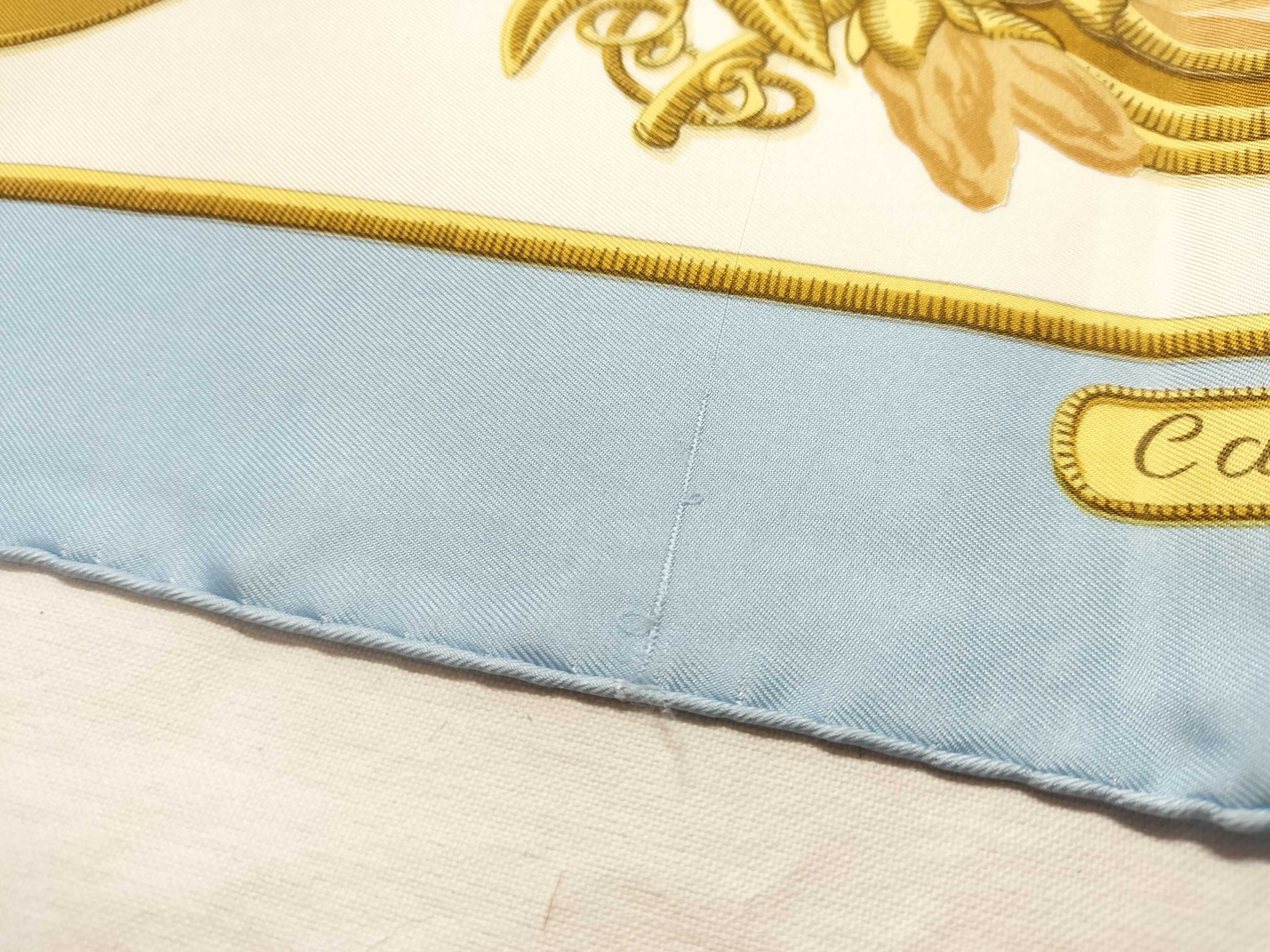 Hermes Caraibes Silk Scarf by Christiane Vauzelles