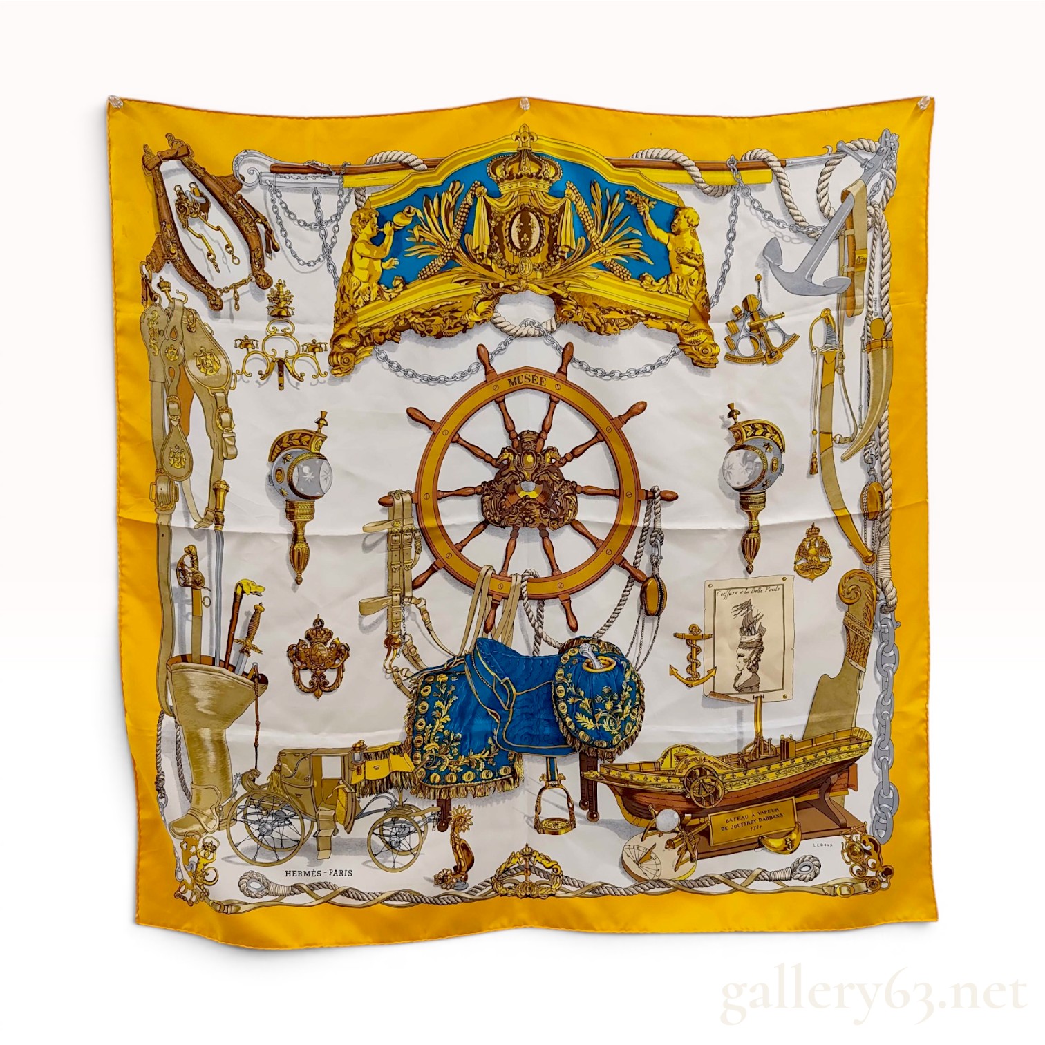 Hermes Musee Silk Scarf by Philippe Ledoux